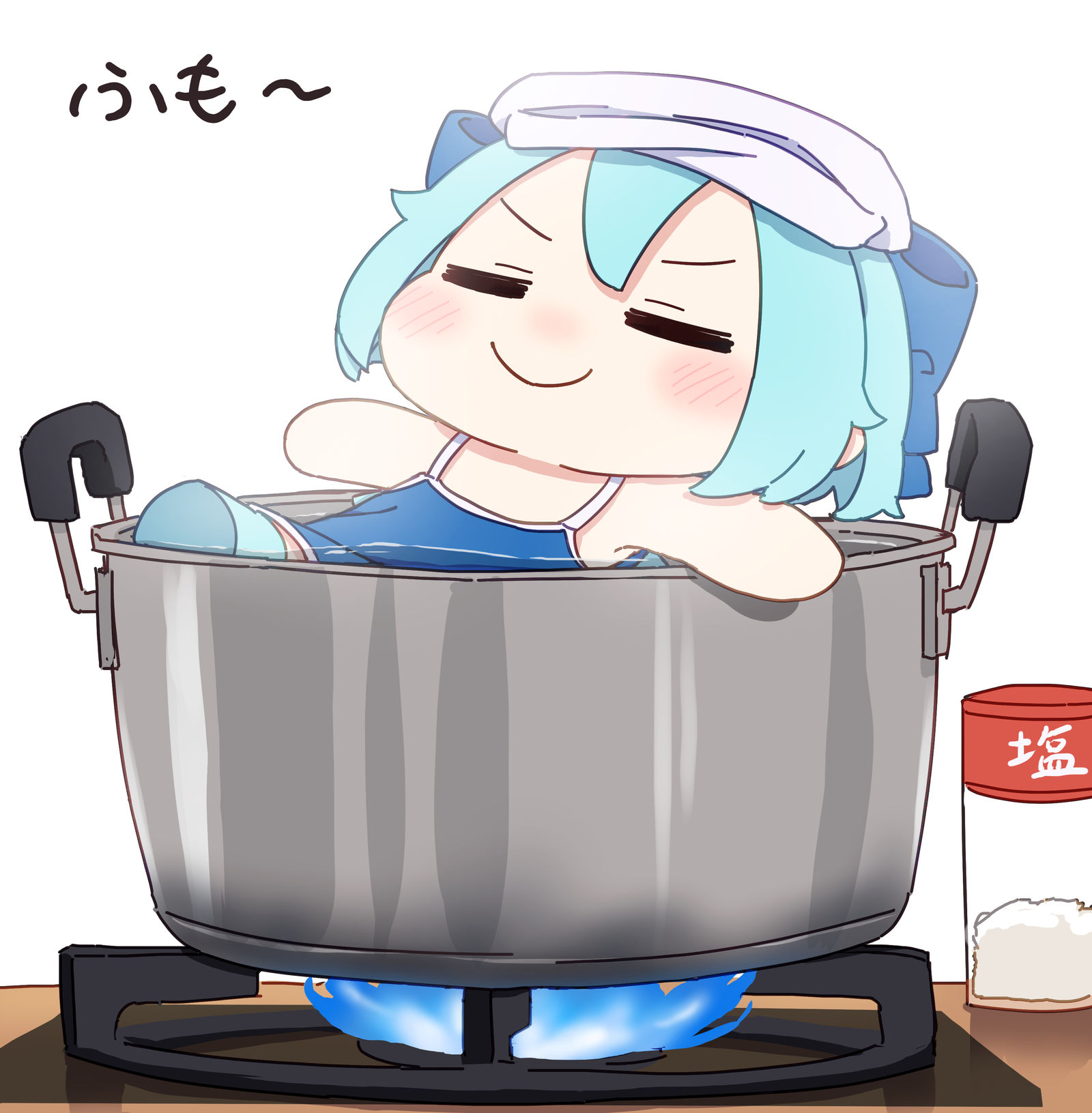 煮得很烂。插画图片壁纸