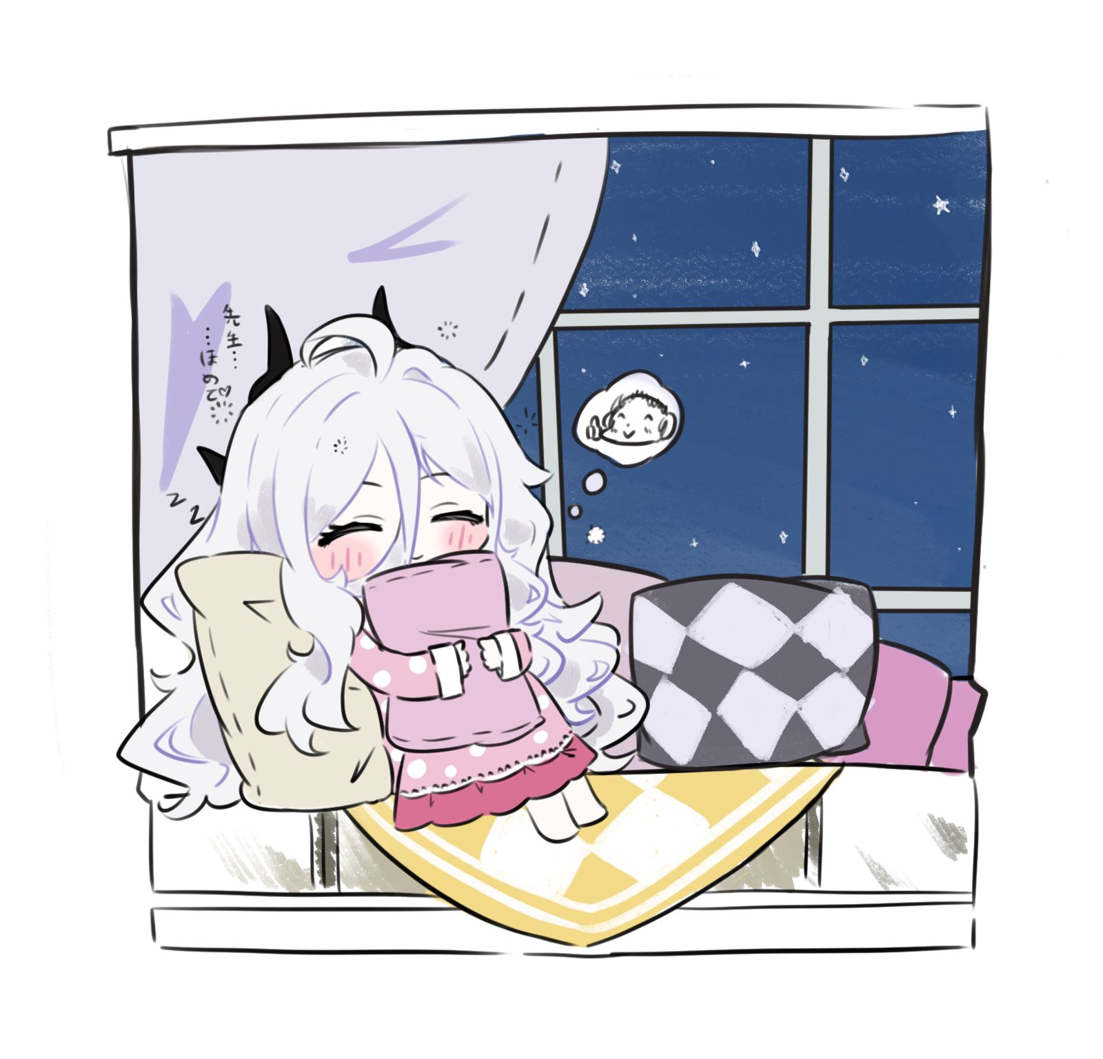 晚安~插画图片壁纸