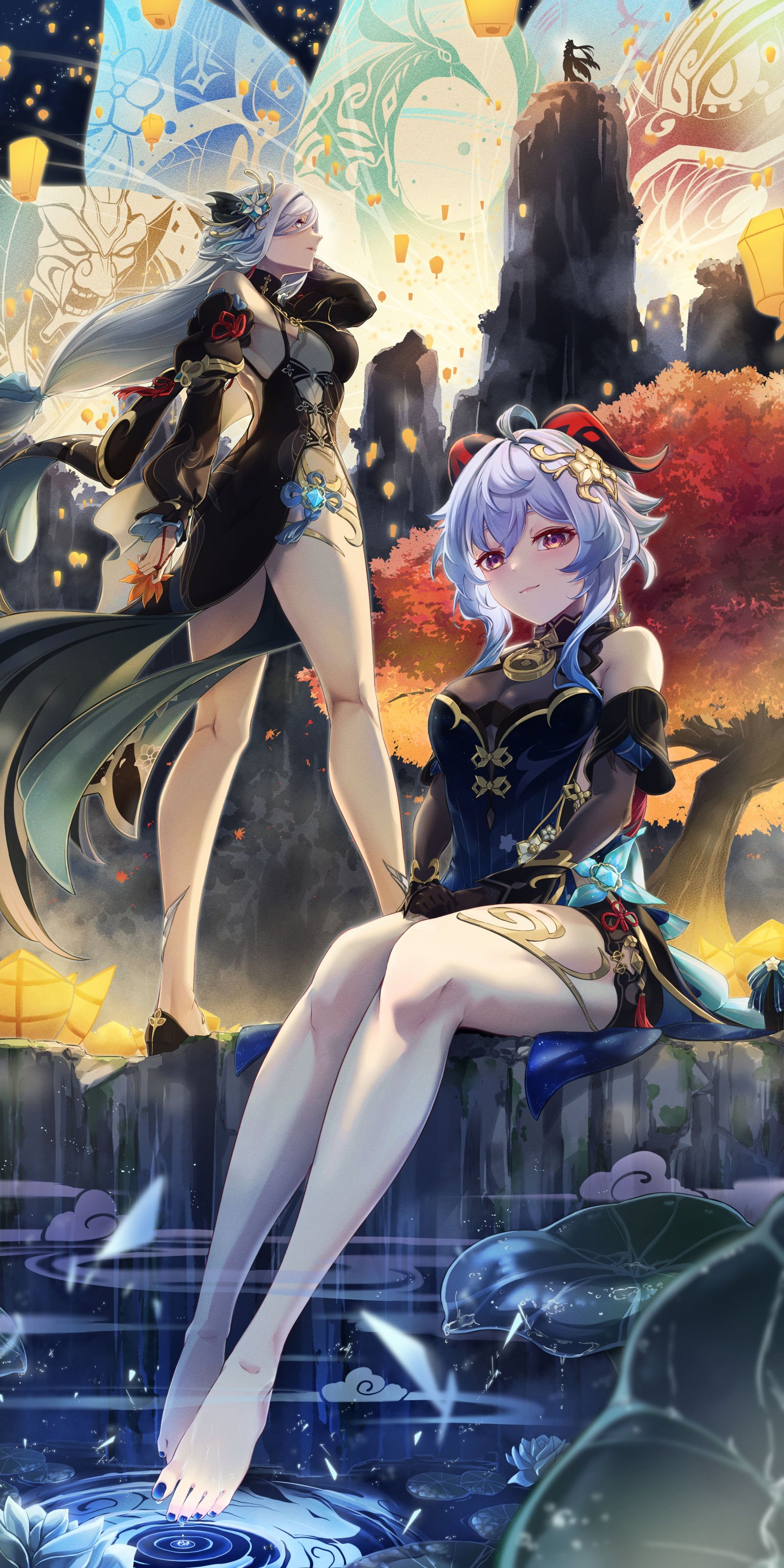 甘雨&申鶴插画图片壁纸