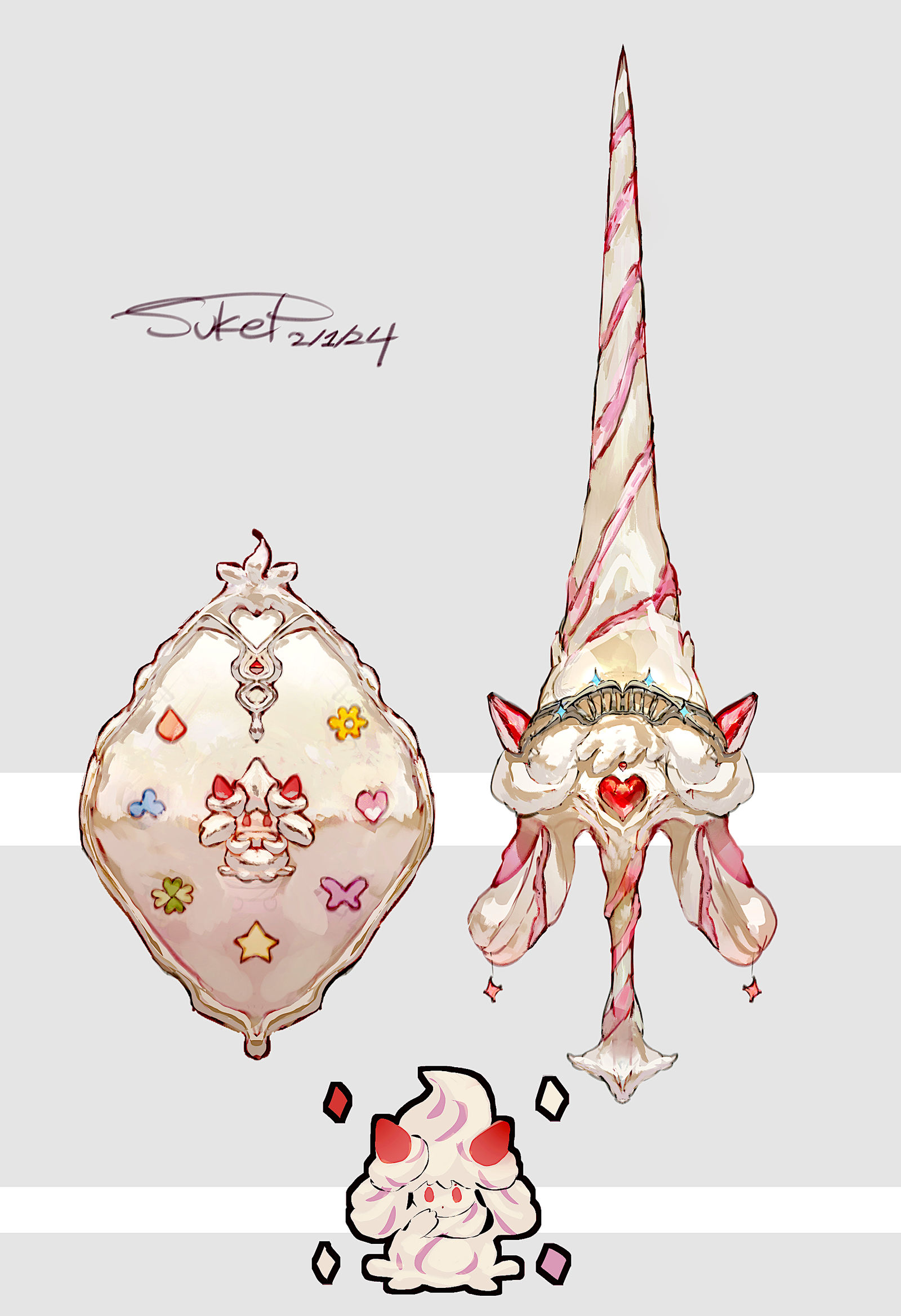 魔法主题的武器（口袋妖怪）插画图片壁纸