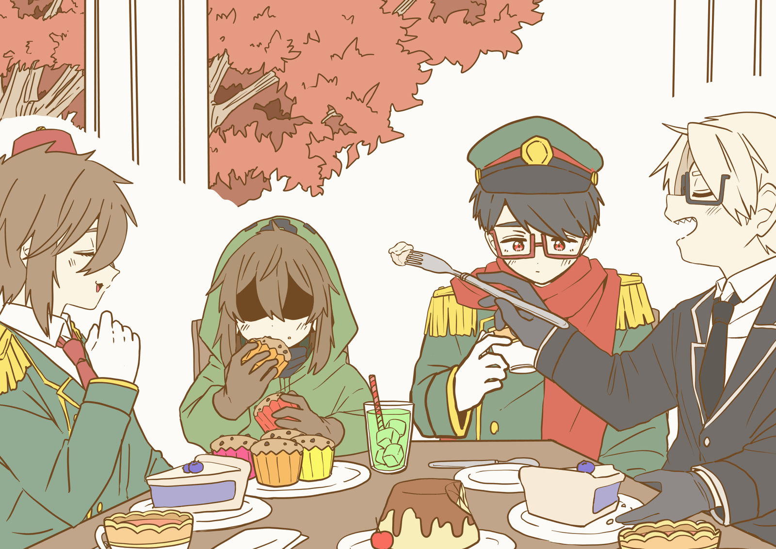 某一天茶会的样子