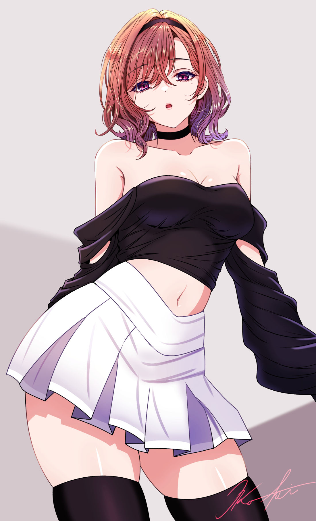 黑紫苏圆香插画图片壁纸