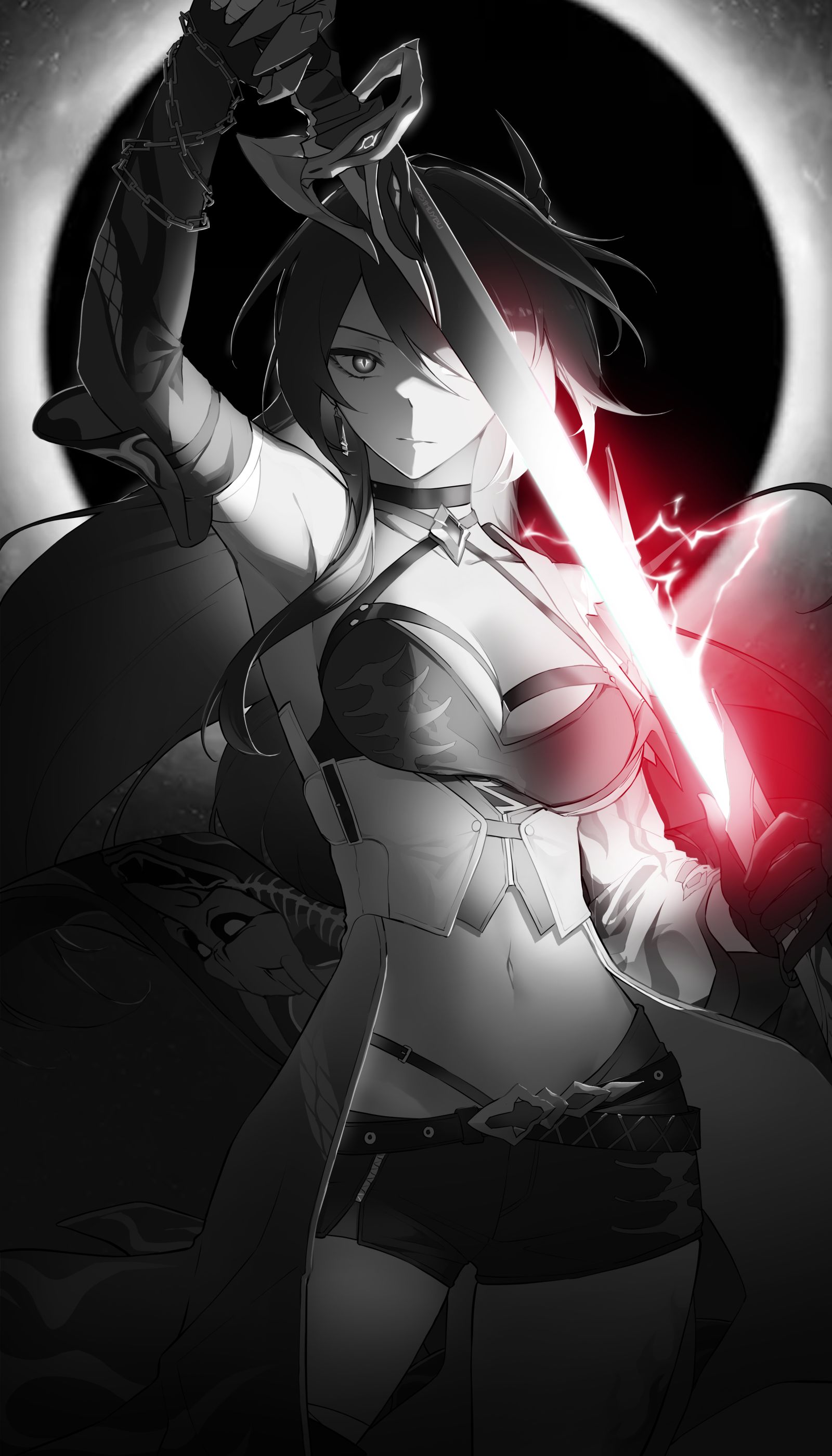 A glimpse of fleeting red插画图片壁纸
