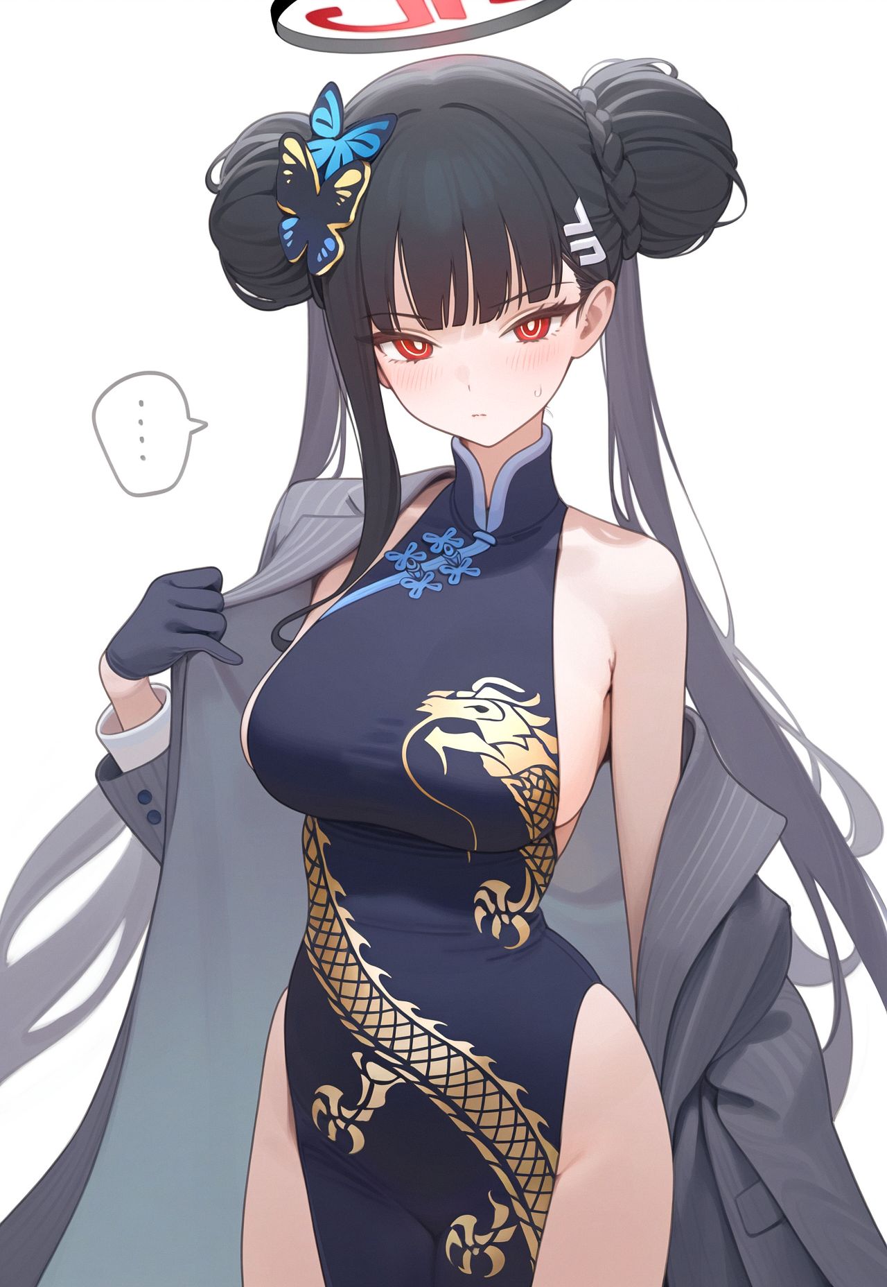 里约（旗袍）插画图片壁纸