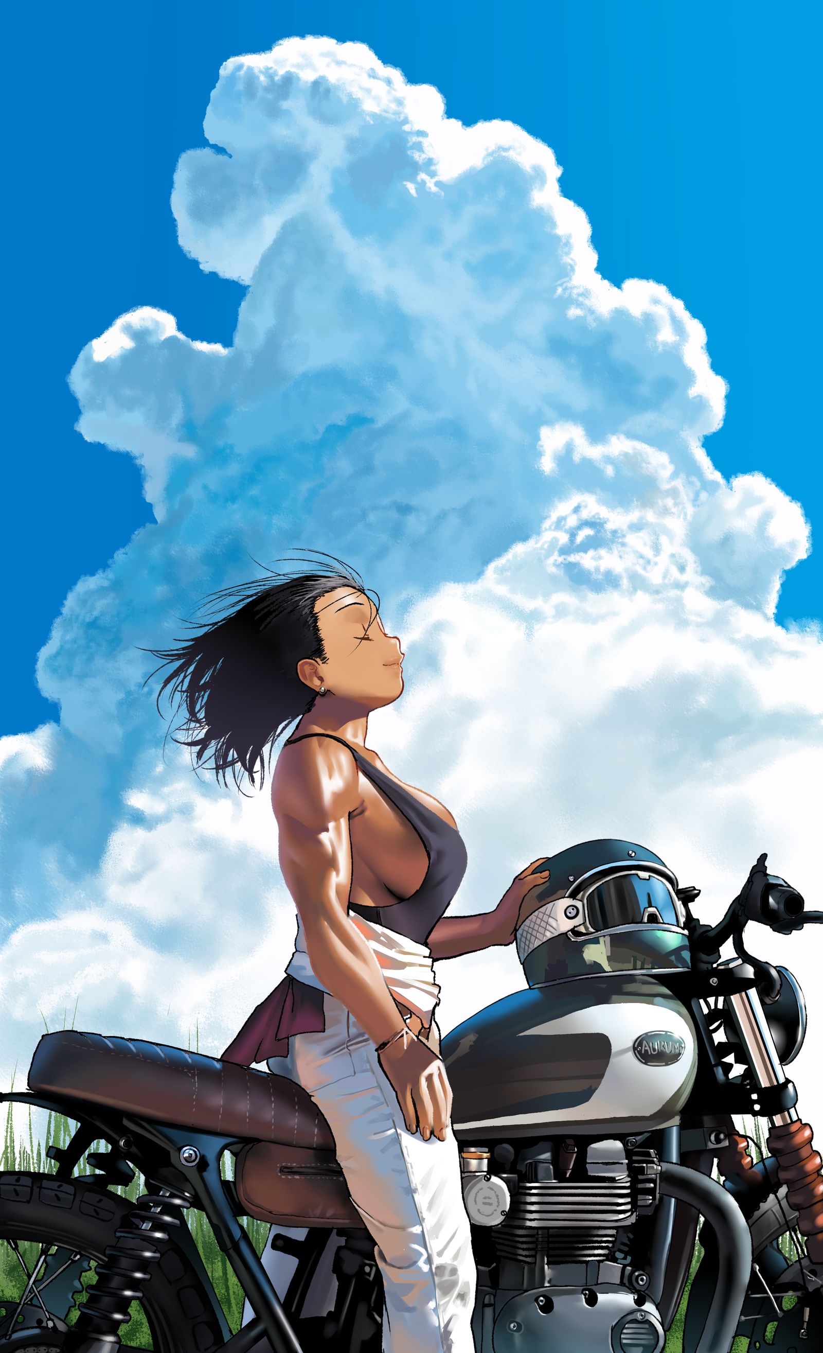 Riding on Cloudy Day