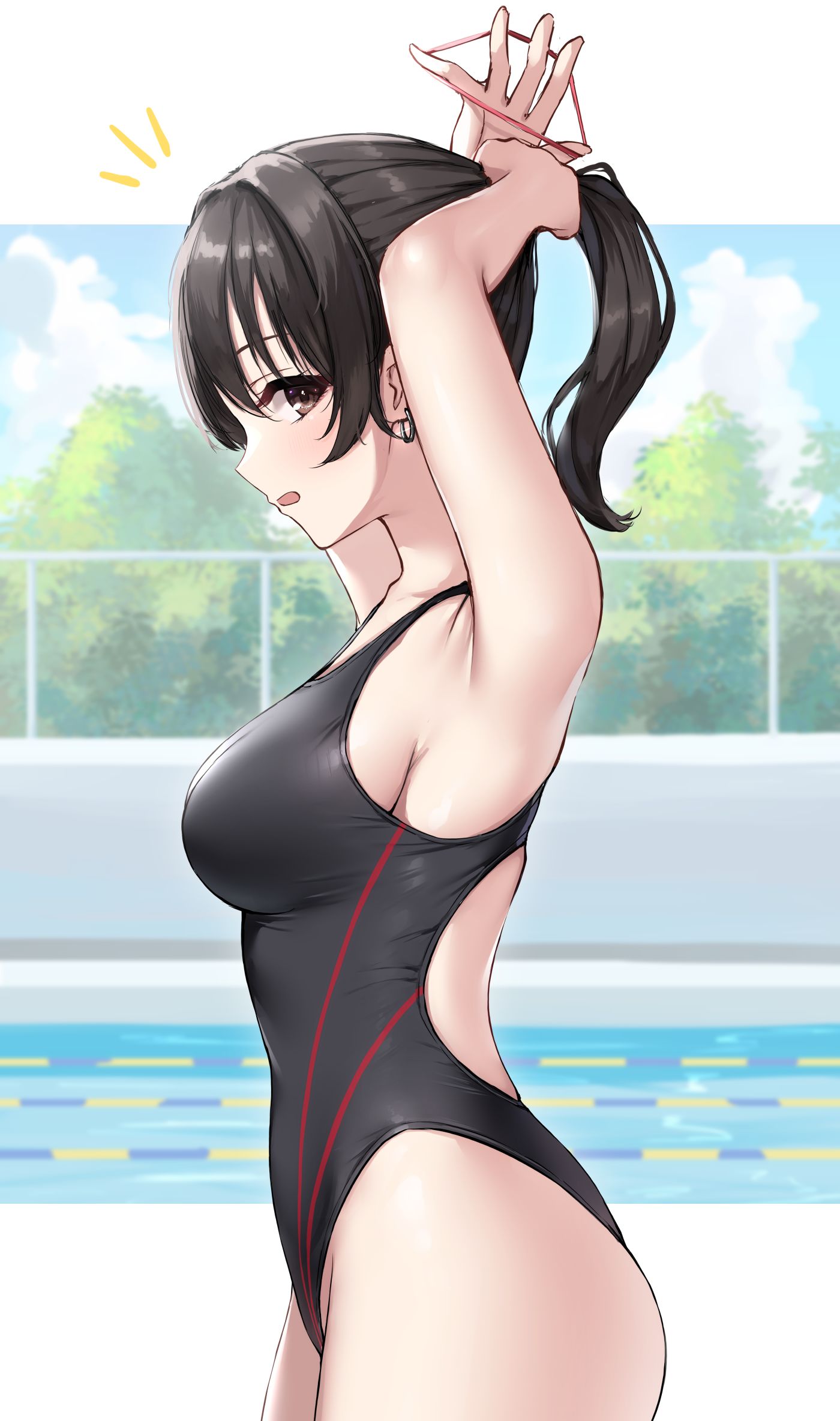 梳头发