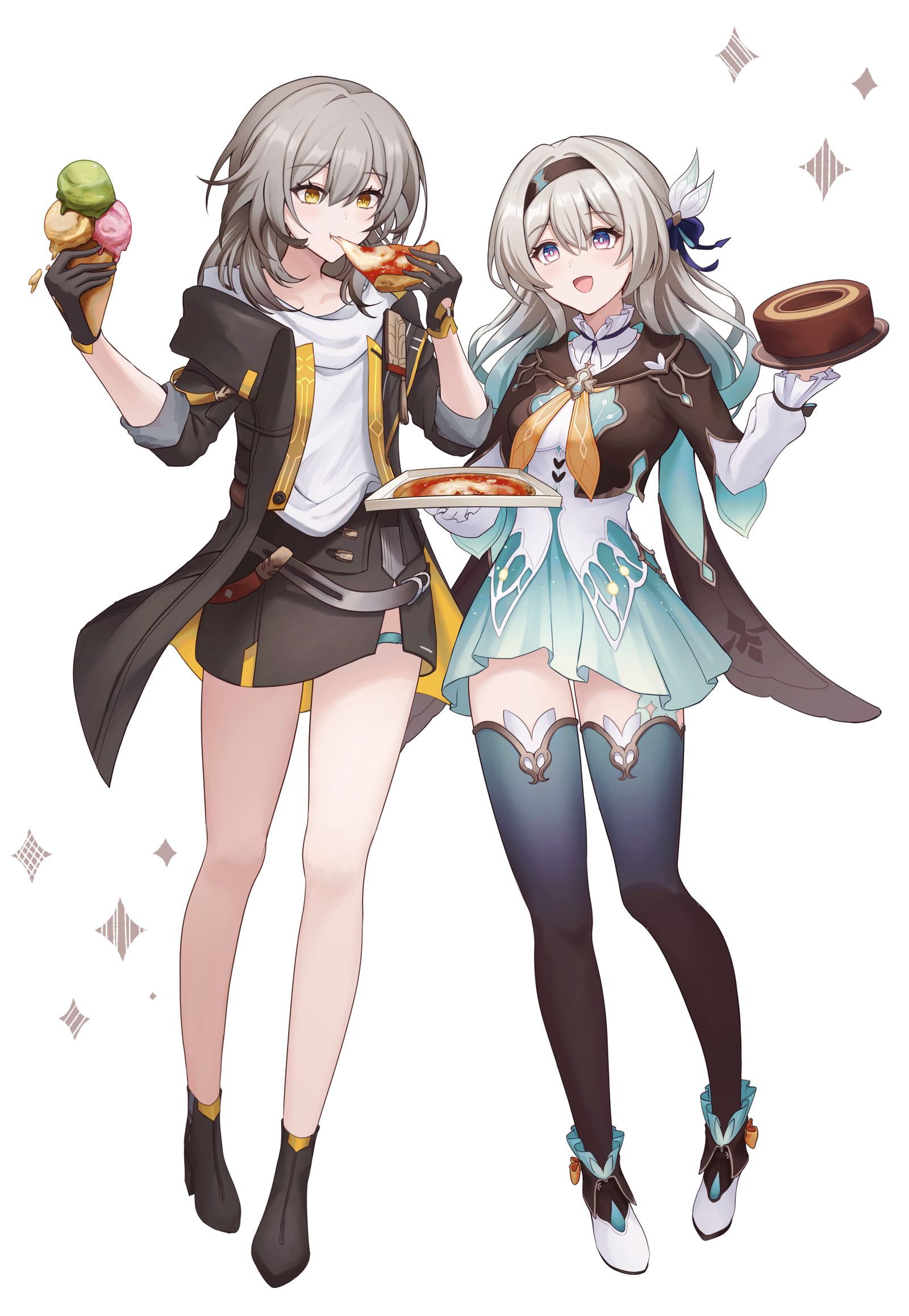 萤火虫和星星插画图片壁纸