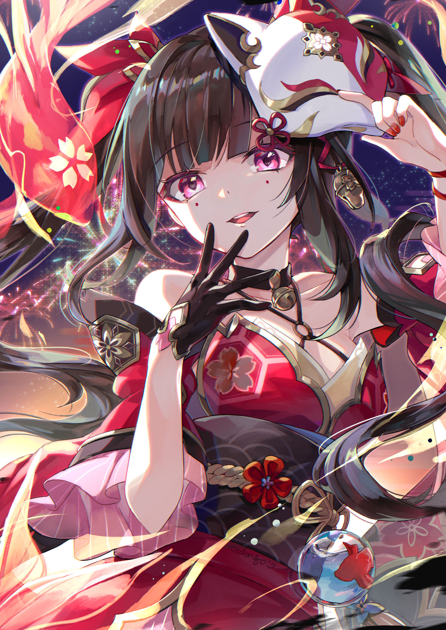 烟花就在这里哦~插画图片壁纸