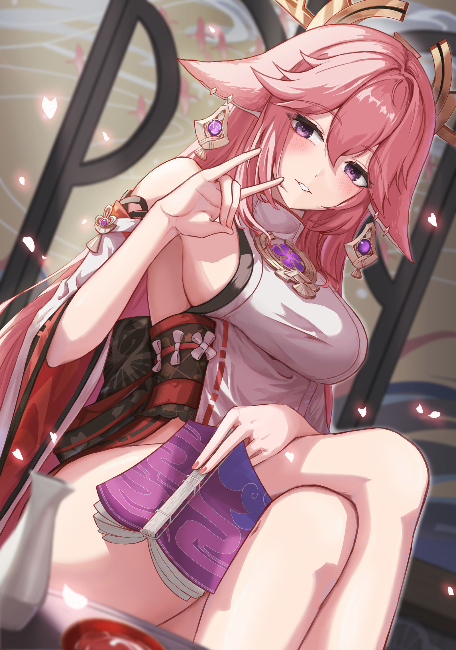 八重神子插画图片壁纸