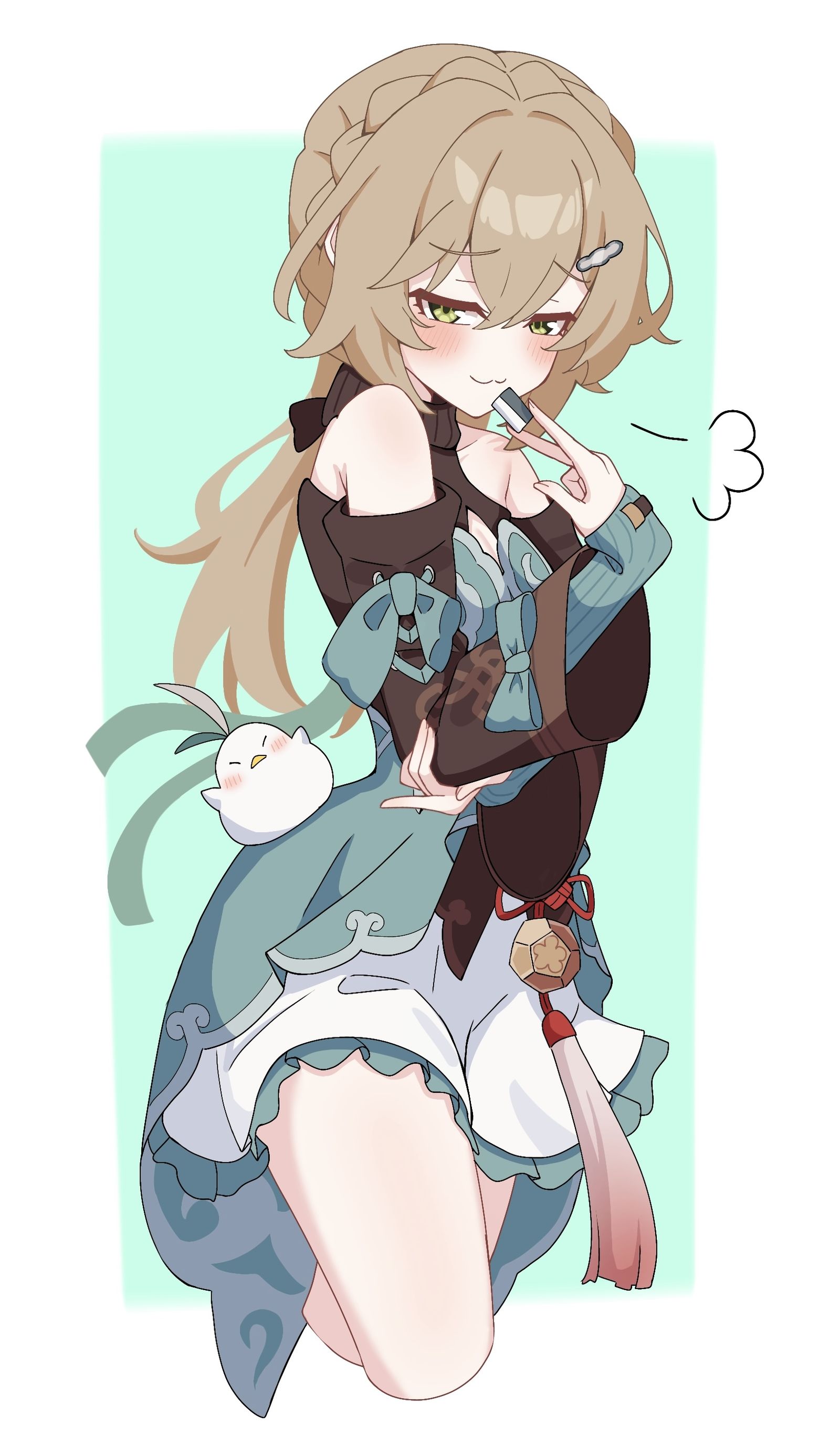 青雀插画图片壁纸
