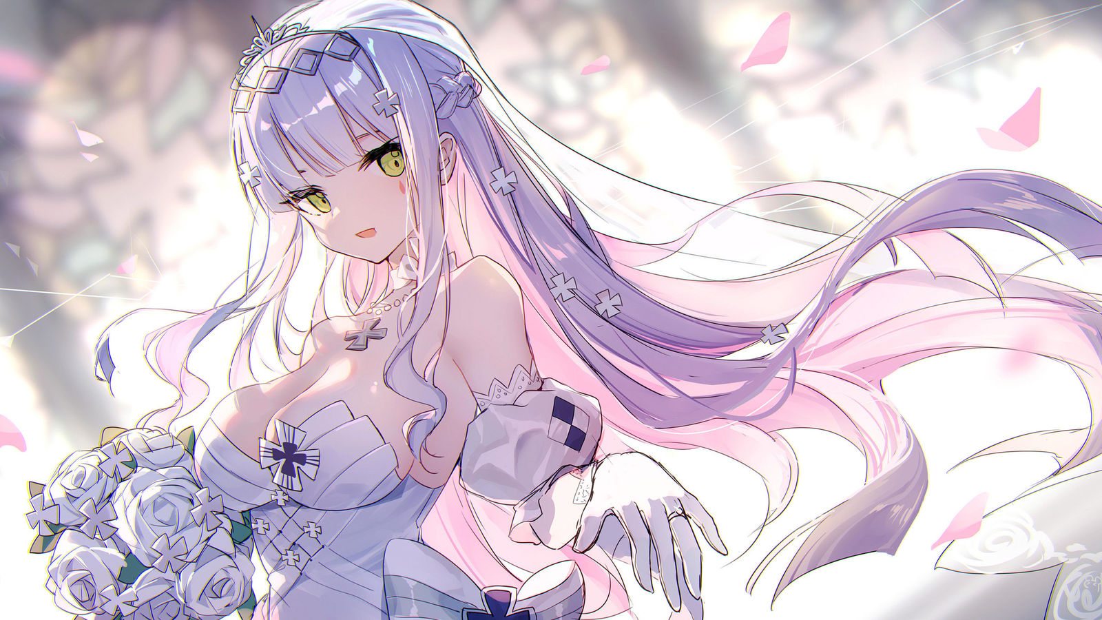 HK416花嫁 插画图片壁纸