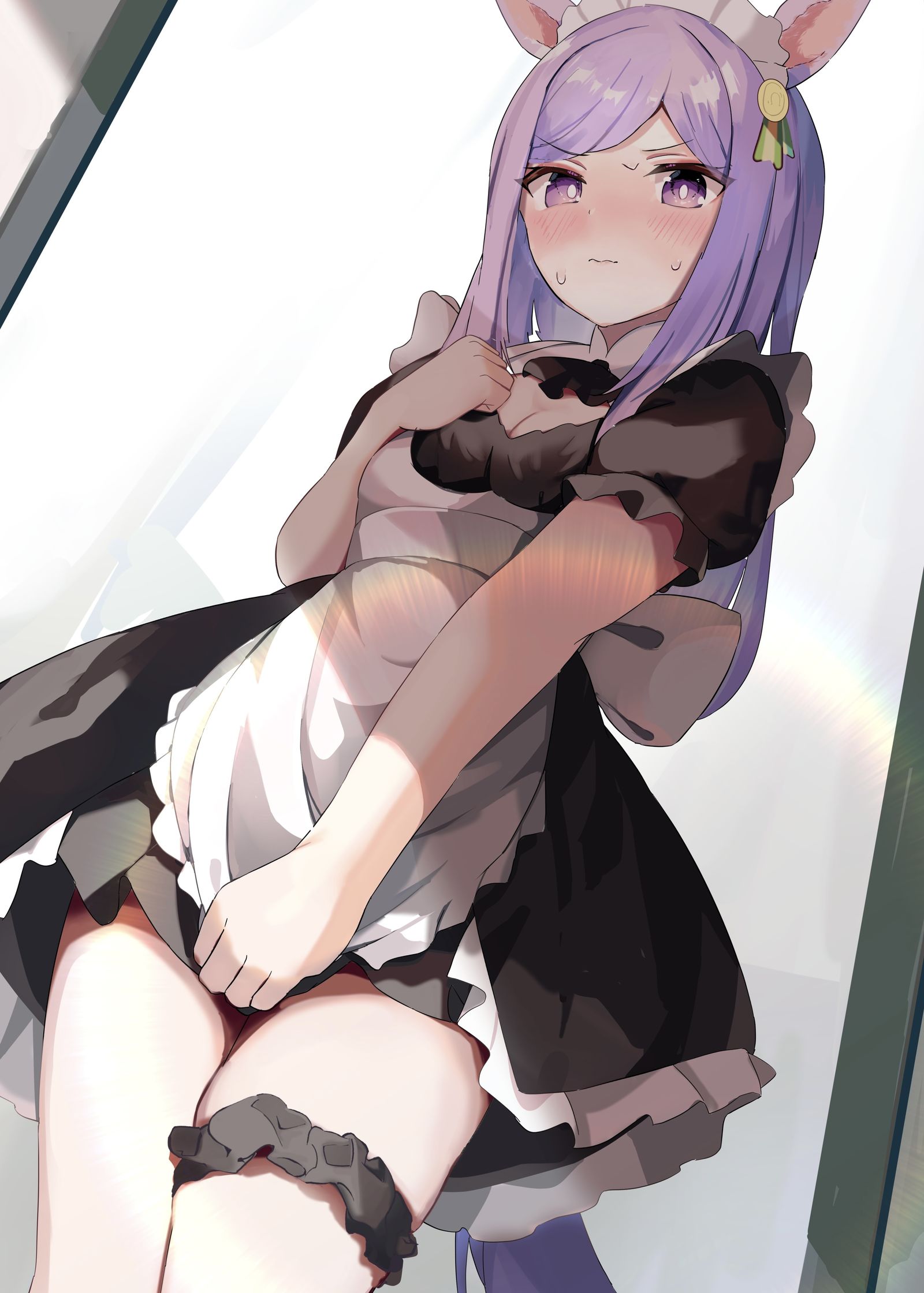 冷静下来的女仆装插画图片壁纸