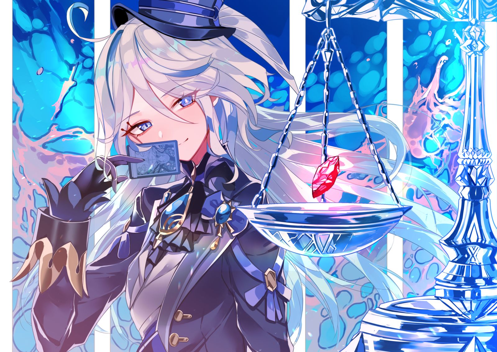 水神插画图片壁纸