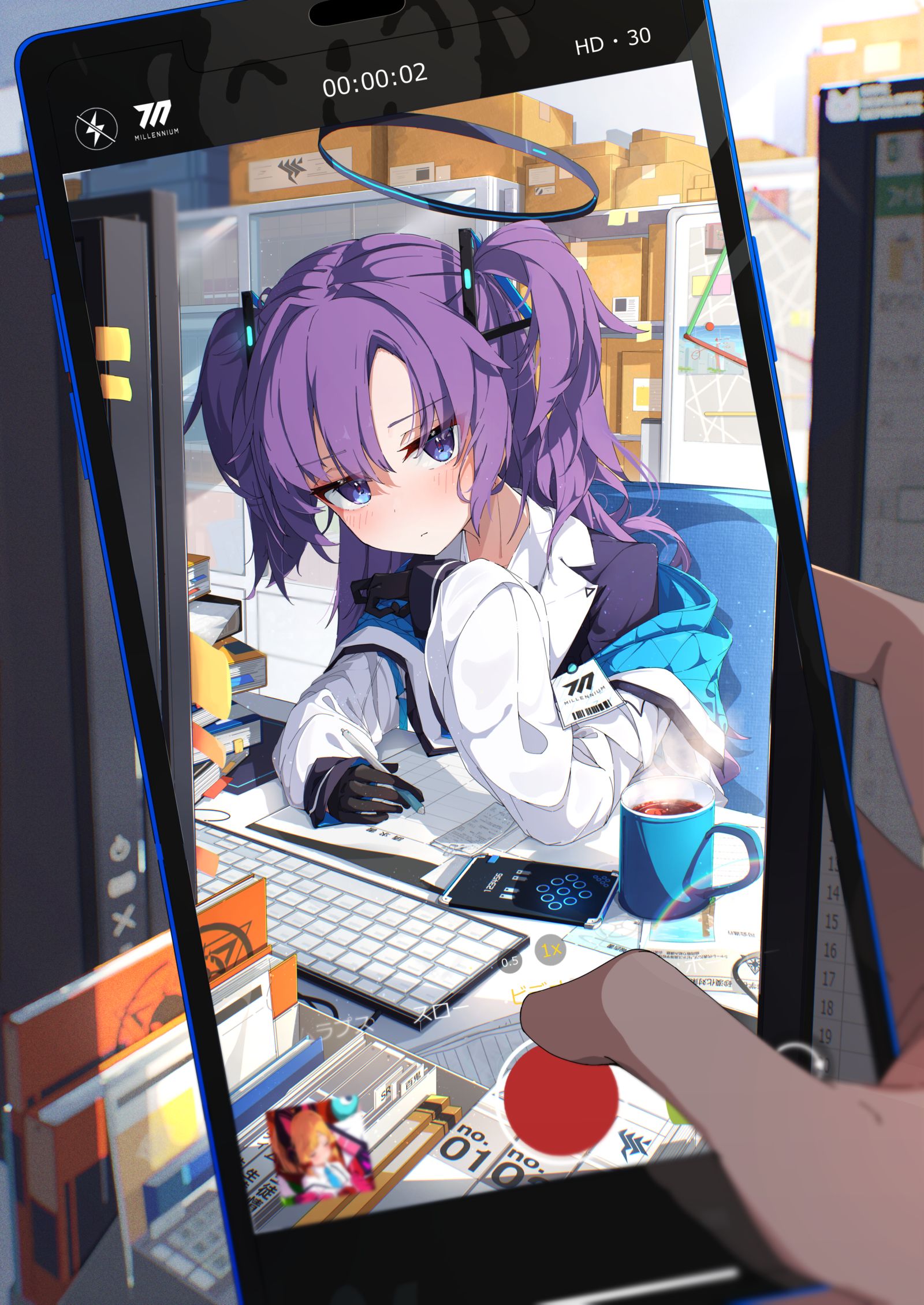早濑优香插画图片壁纸