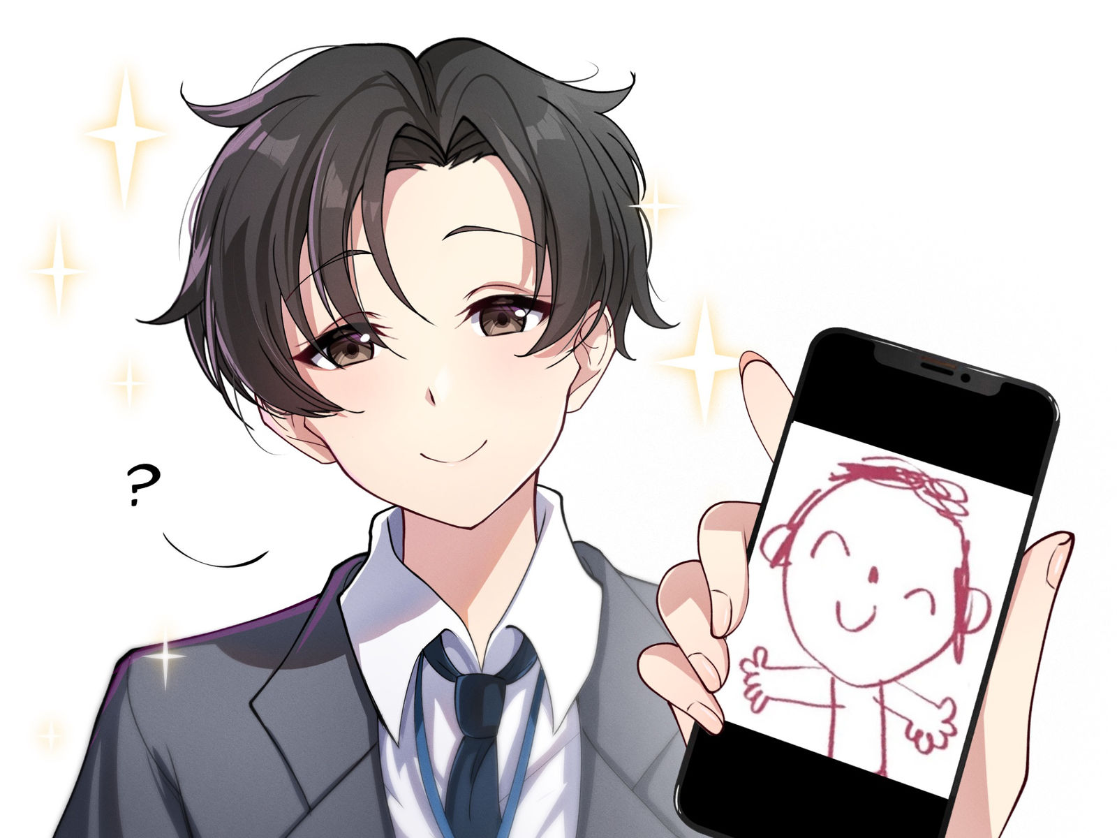 “Huh?”插画图片壁纸