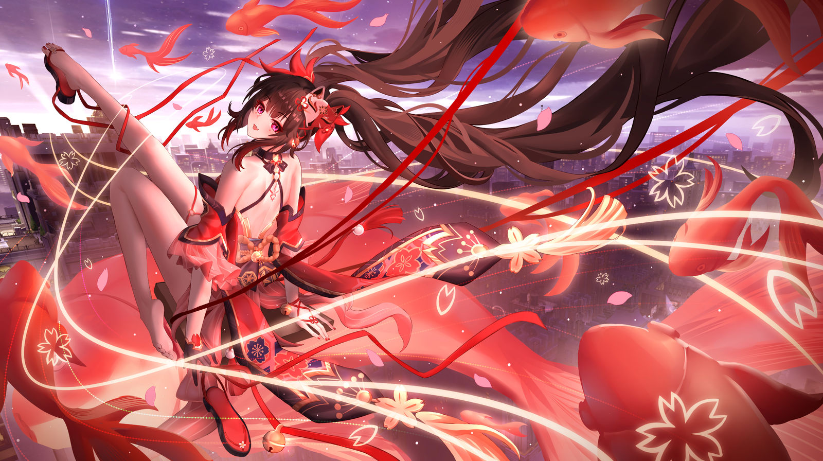 梦游鱼插画图片壁纸