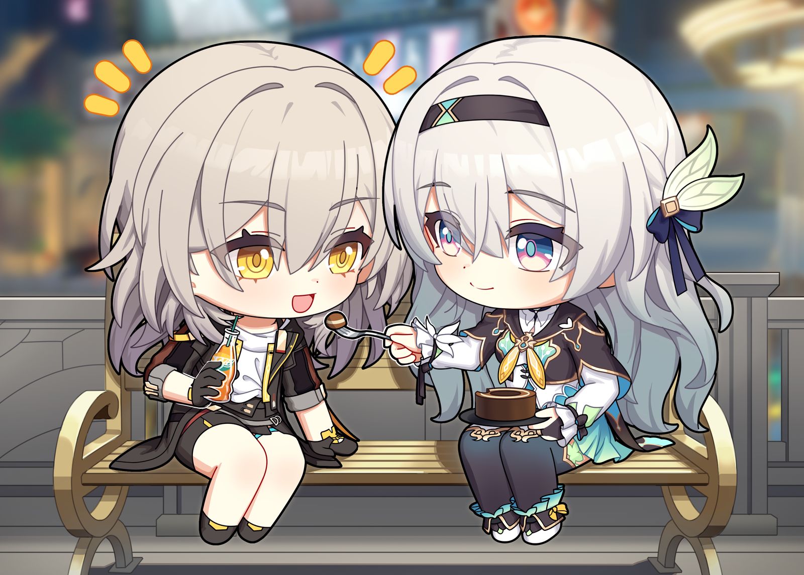 Stelle&Firefly插画图片壁纸