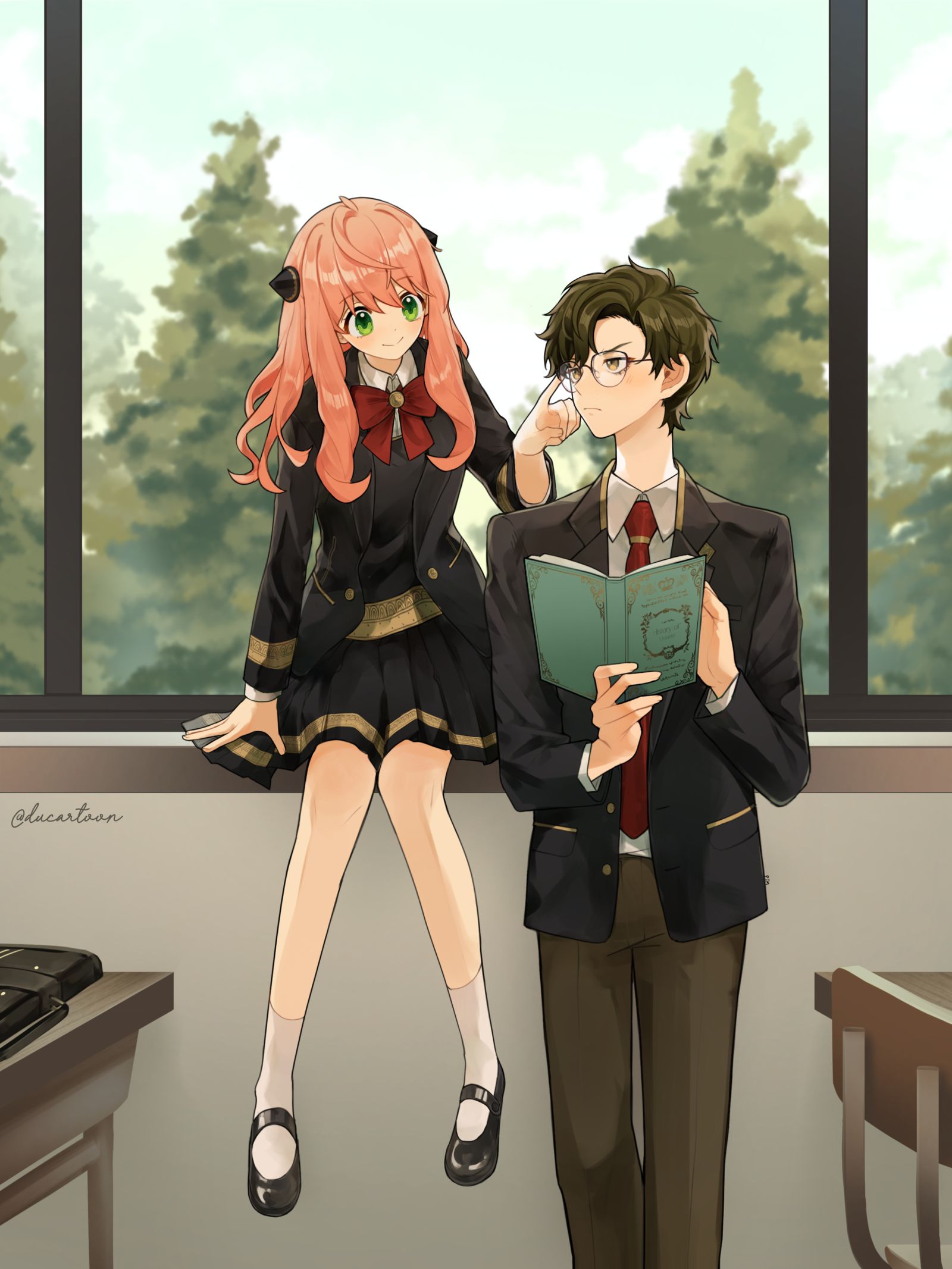 Damianya Korean High School AU 