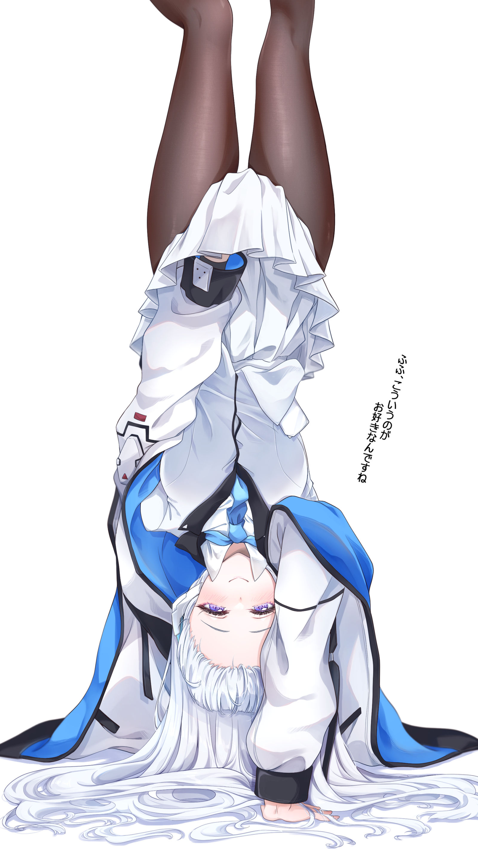 诺亚，能倒立吧…？插画图片壁纸