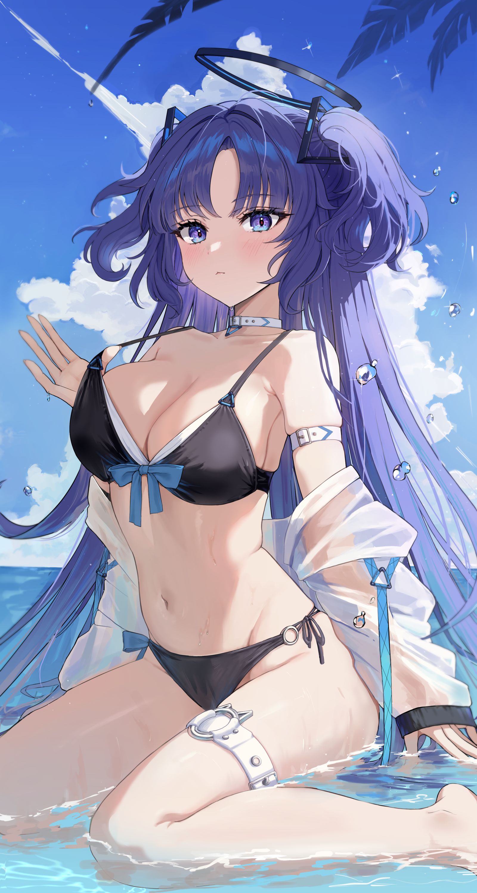 泳装尤卡插画图片壁纸