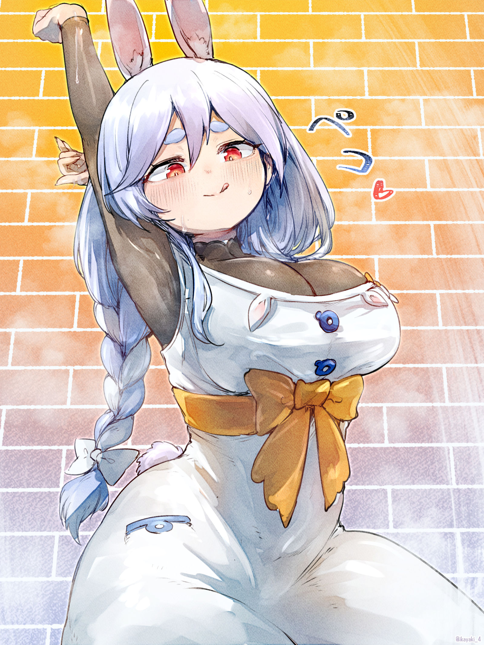 伸展运动…瘪了！插画图片壁纸