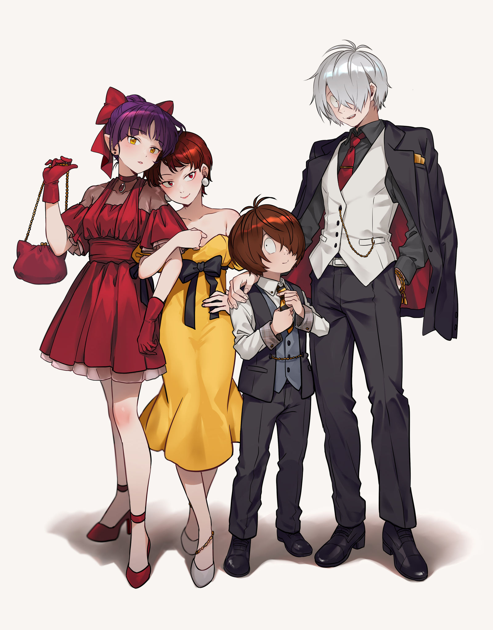 正装舞会插画图片壁纸