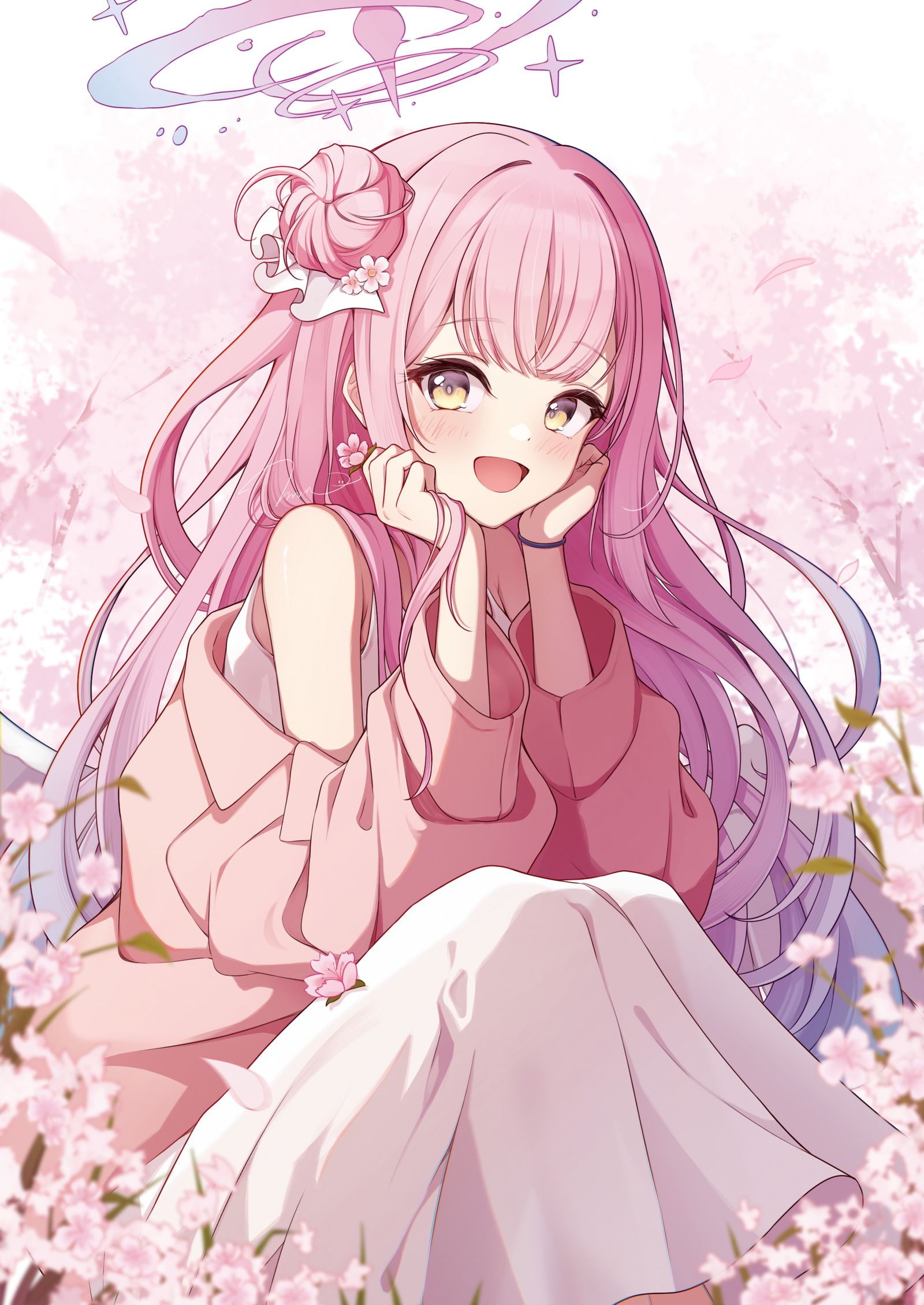 老师！樱花啊，樱花！