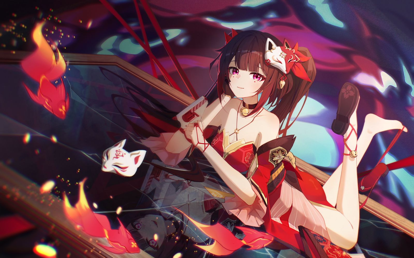 花火插画图片壁纸