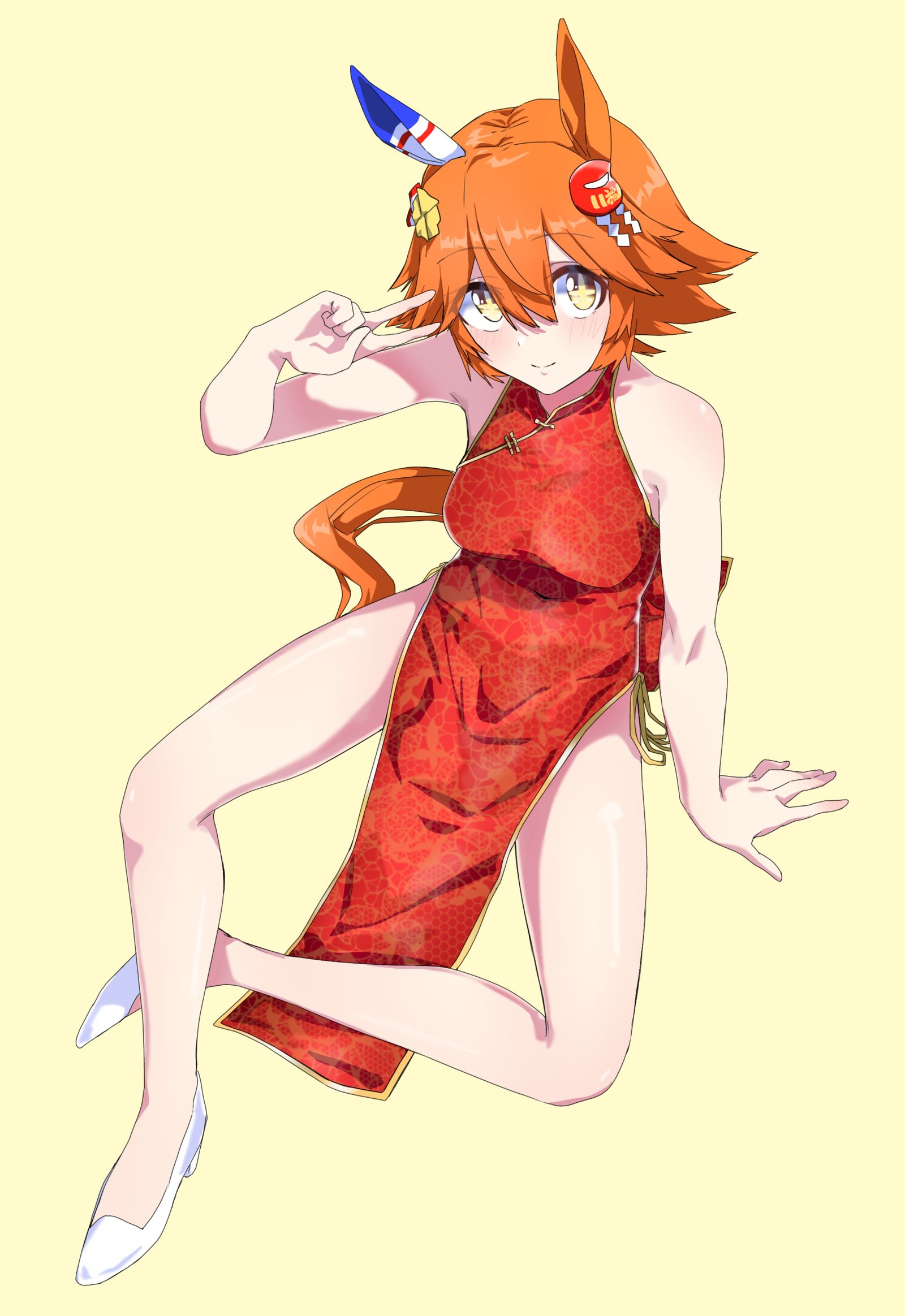 旗袍福酱插画图片壁纸