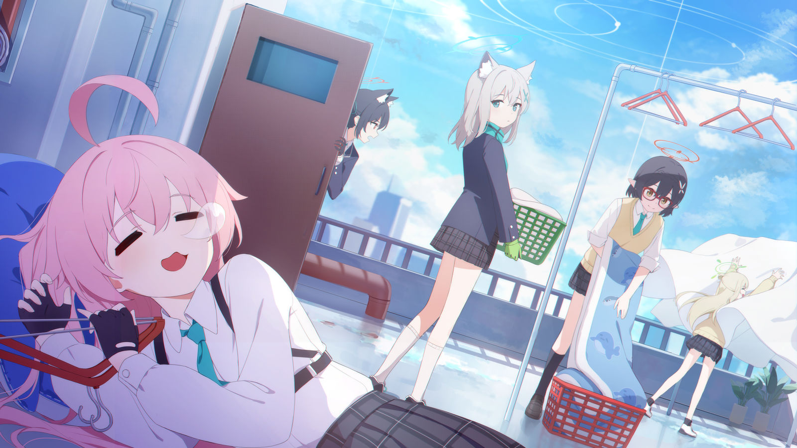 小睡一下插画图片壁纸