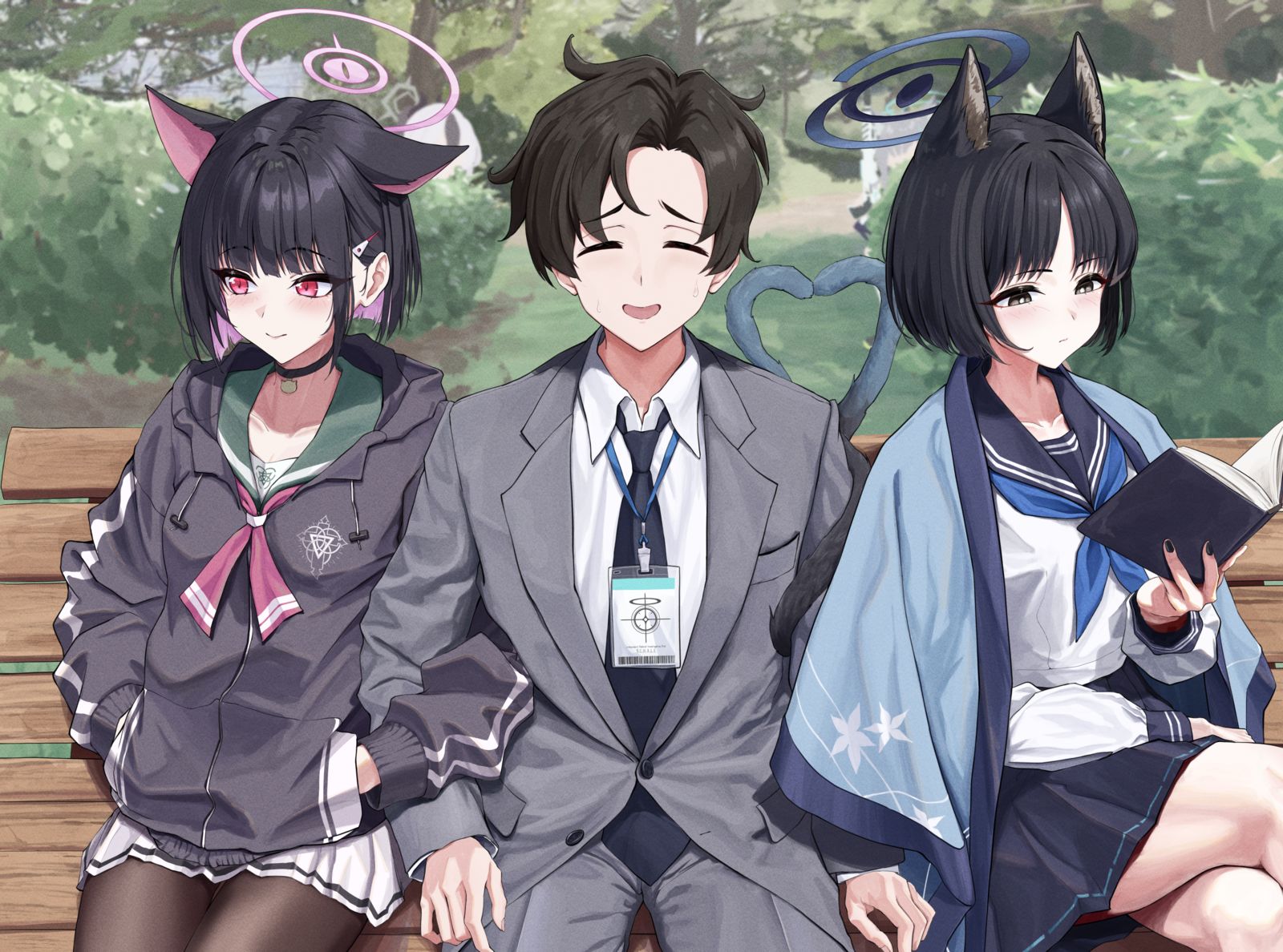 木瓜和桔梗插画图片壁纸