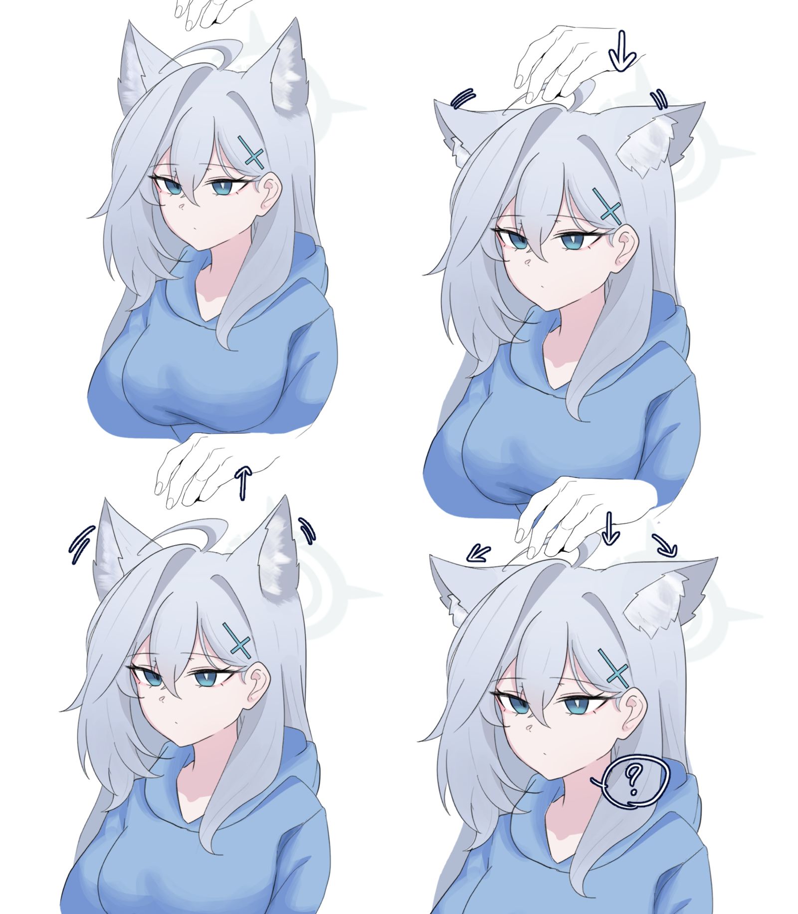 竖起耳朵插画图片壁纸