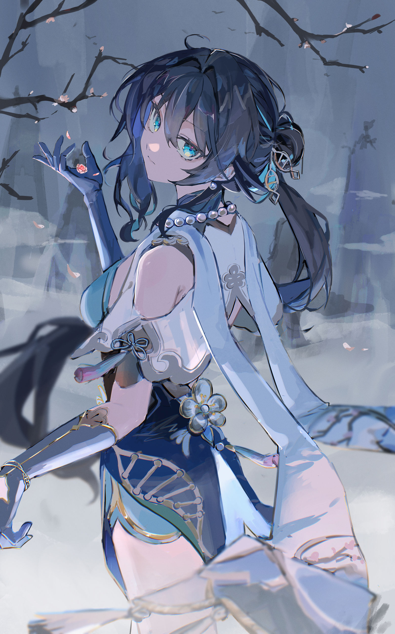梅花落插画图片壁纸