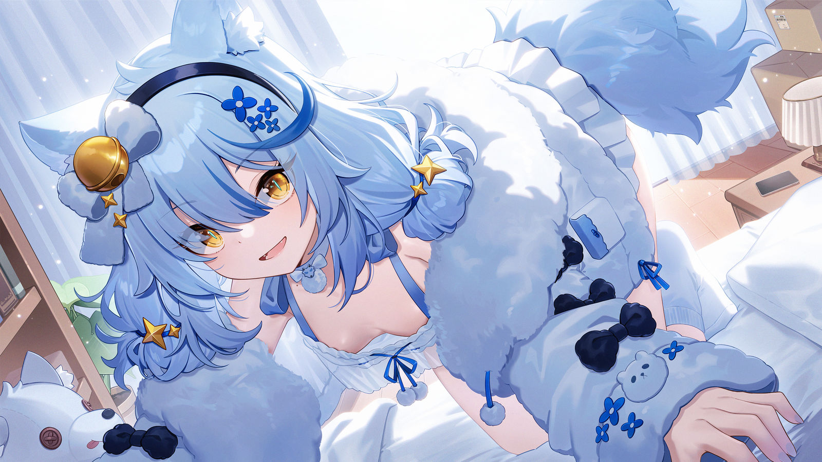 Elza pajamas插画图片壁纸
