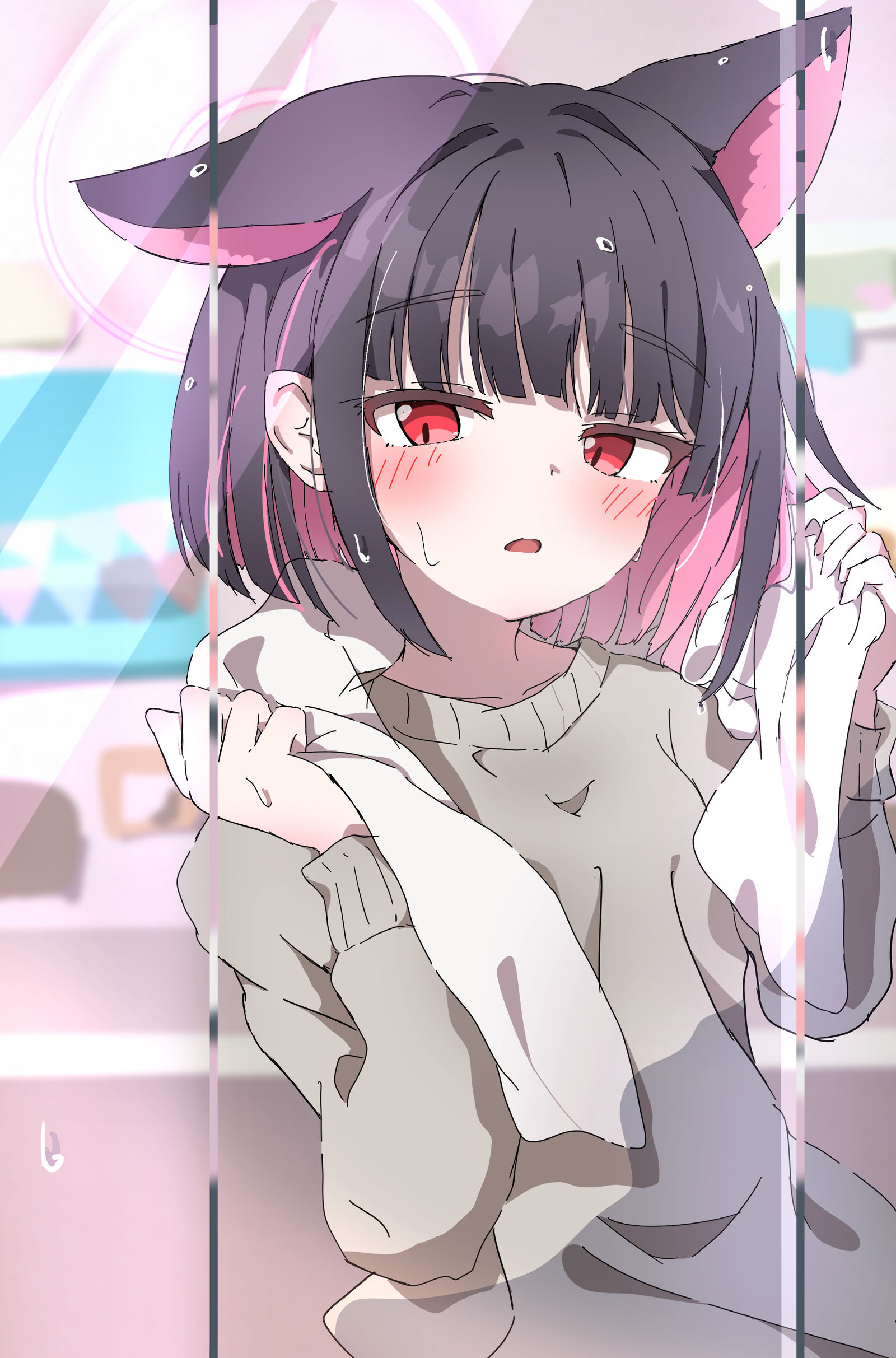 洗完澡后插画图片壁纸