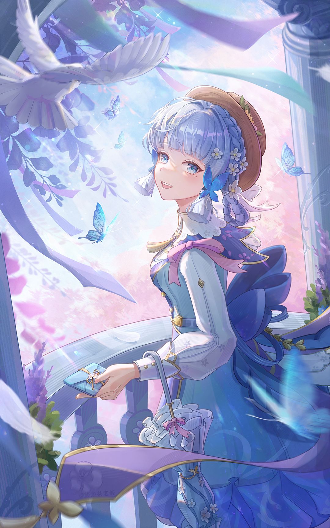 【起风】神里绫华插画图片壁纸