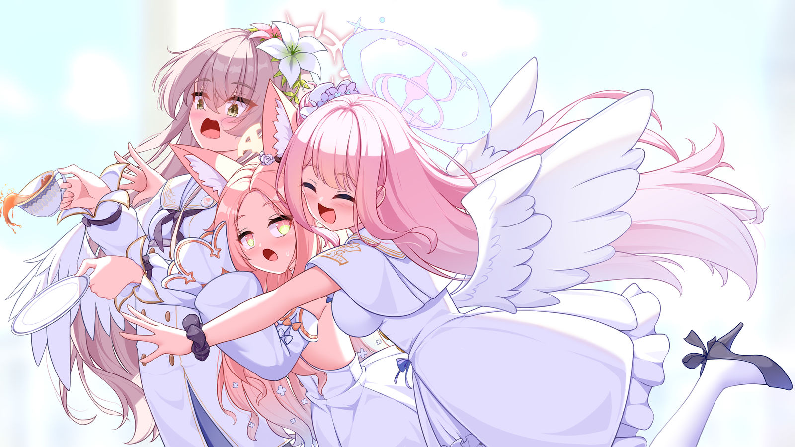 茶会插画图片壁纸