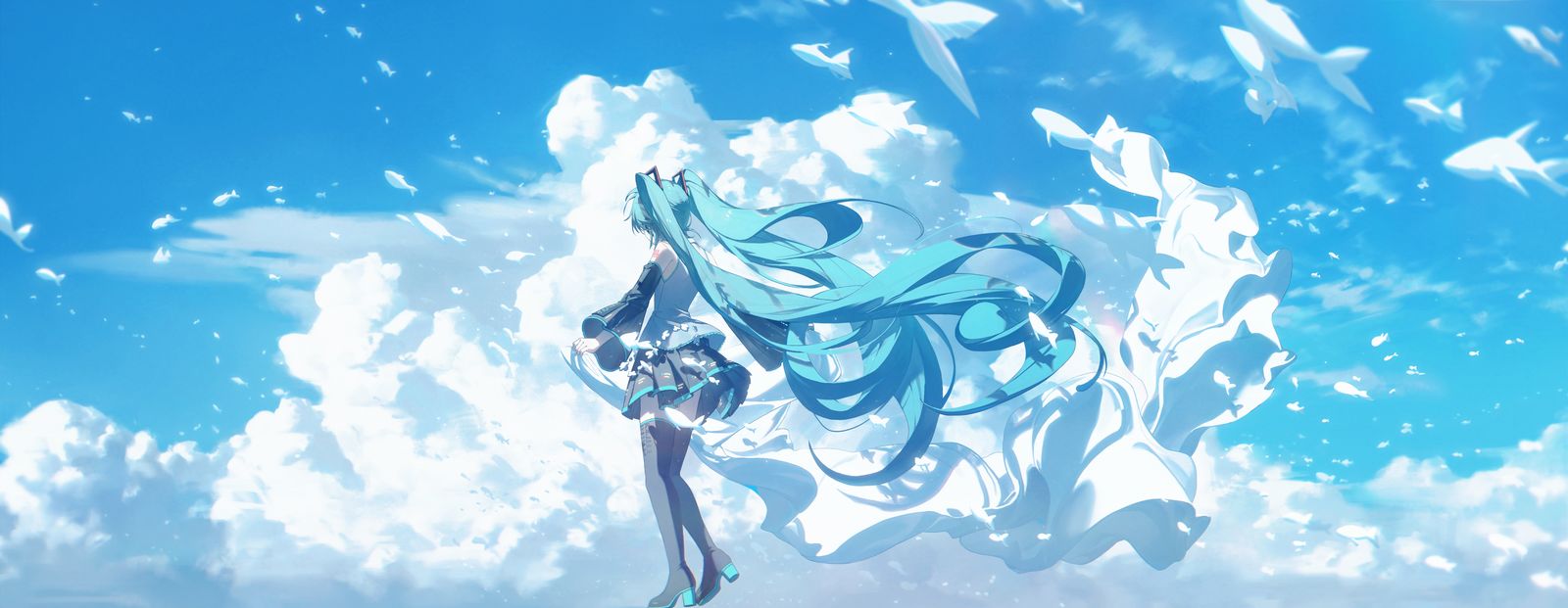 天空的加纳插画图片壁纸