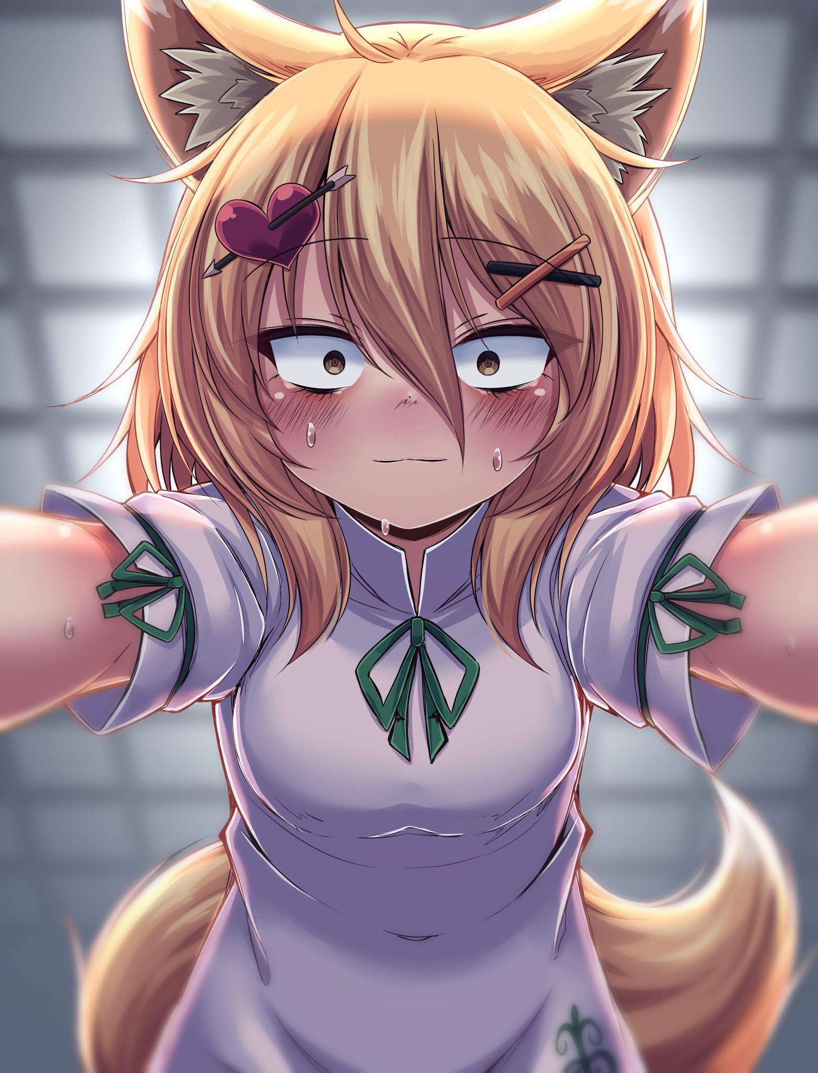 『嗯…绊倒了…♡』插画图片壁纸