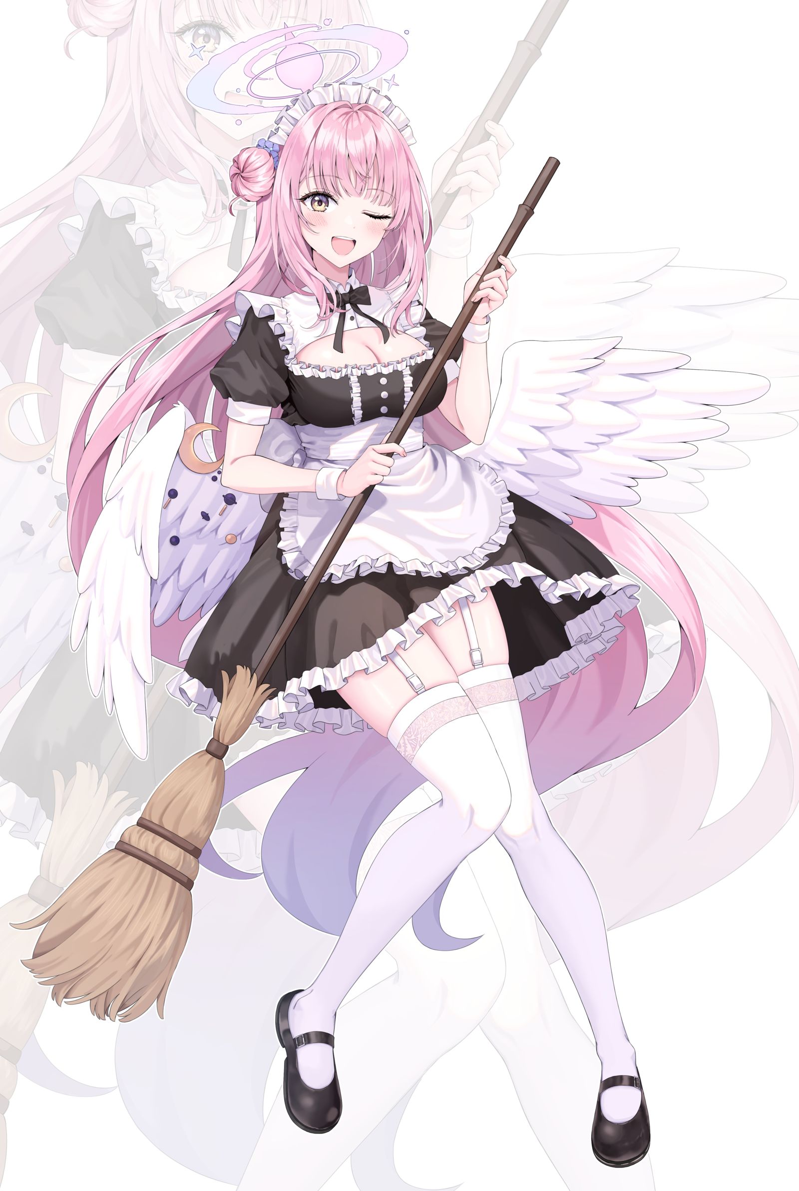 女仆米卡插画图片壁纸