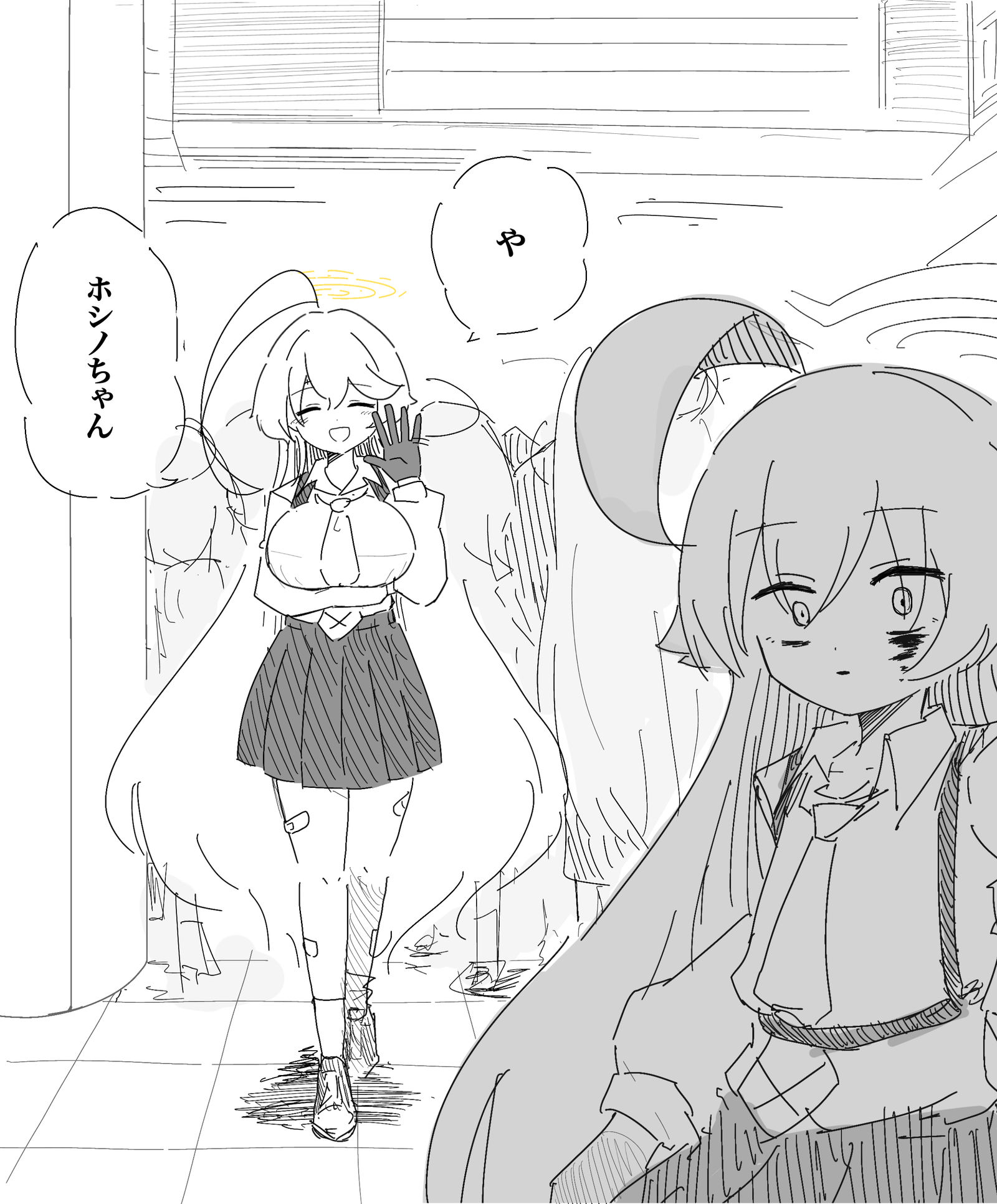 好久不见了插画图片壁纸