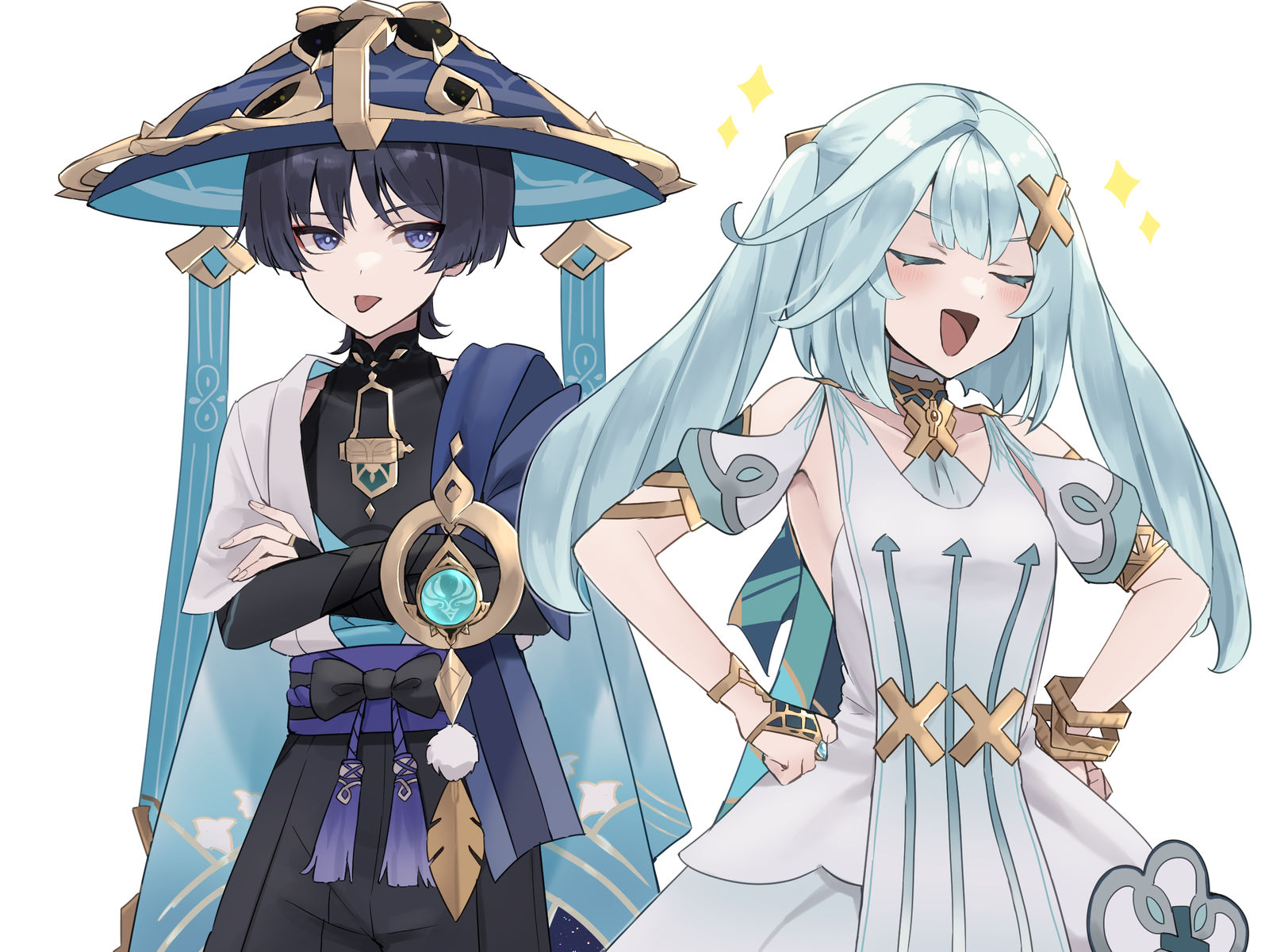 流浪者与法尔赞插画图片壁纸