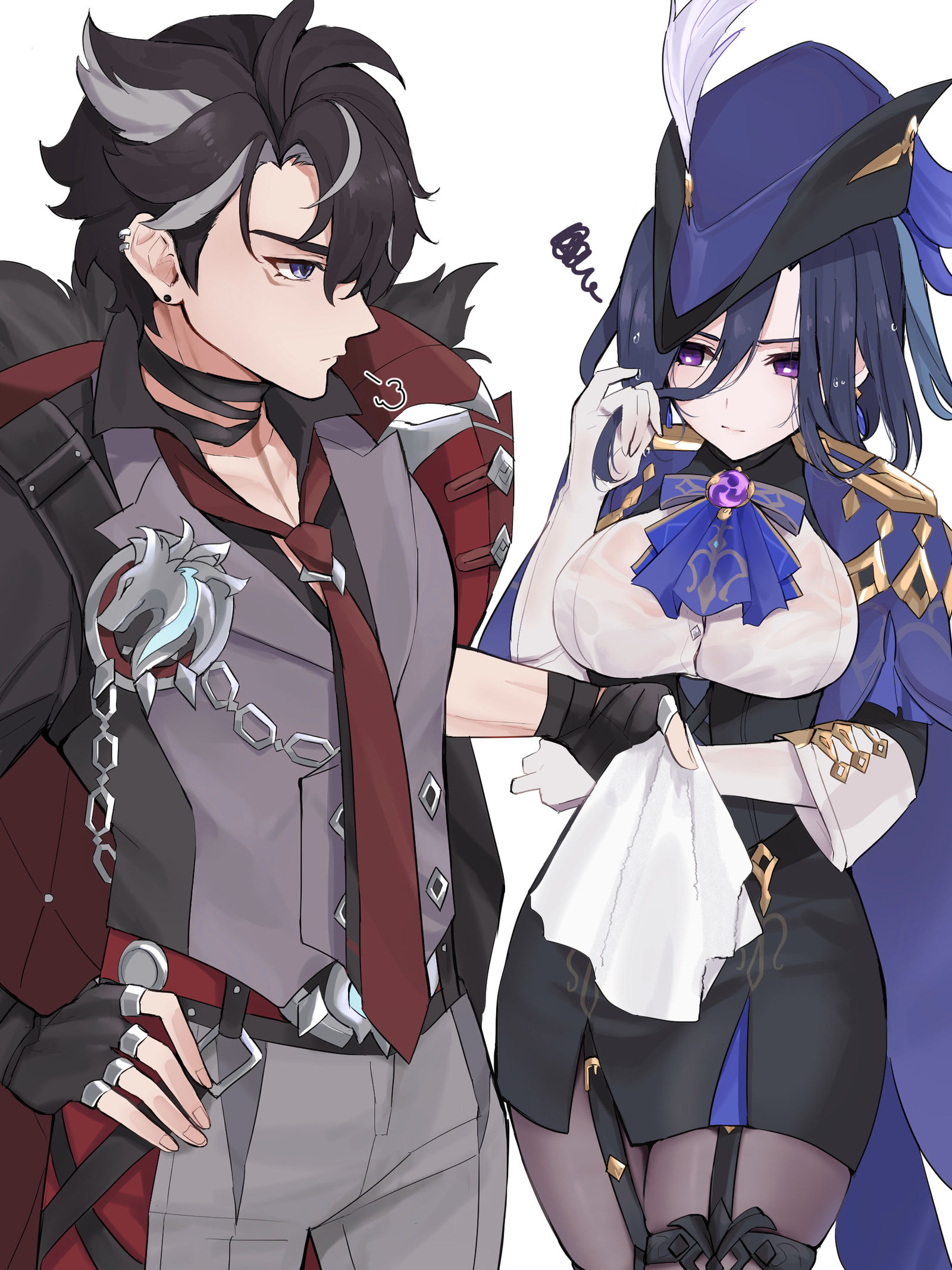 里奥塞斯利和克洛林德插画图片壁纸