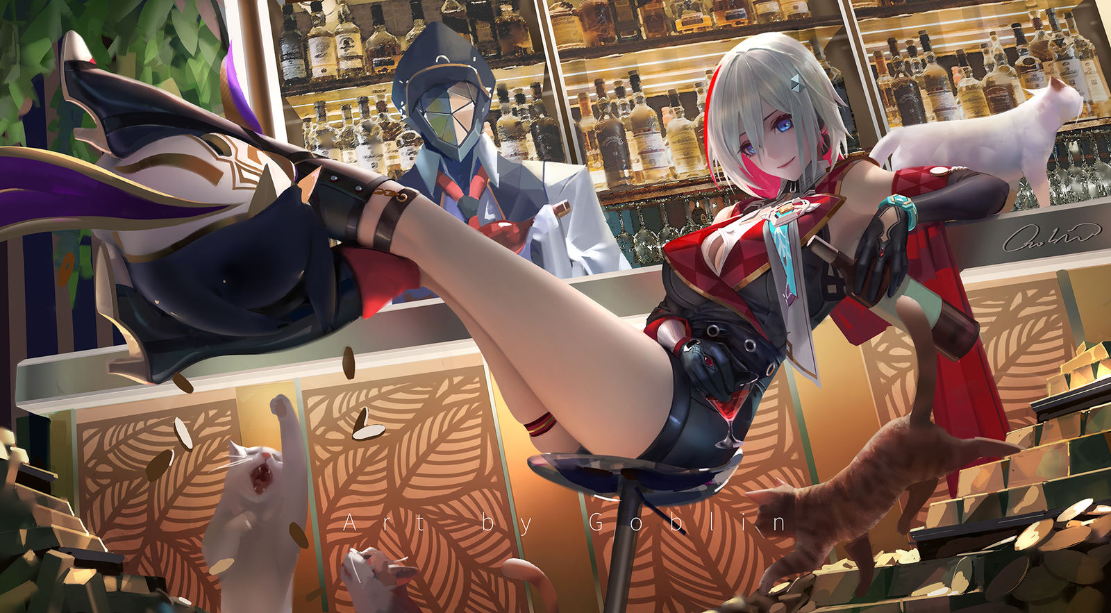 托帕&帳帳插画图片壁纸