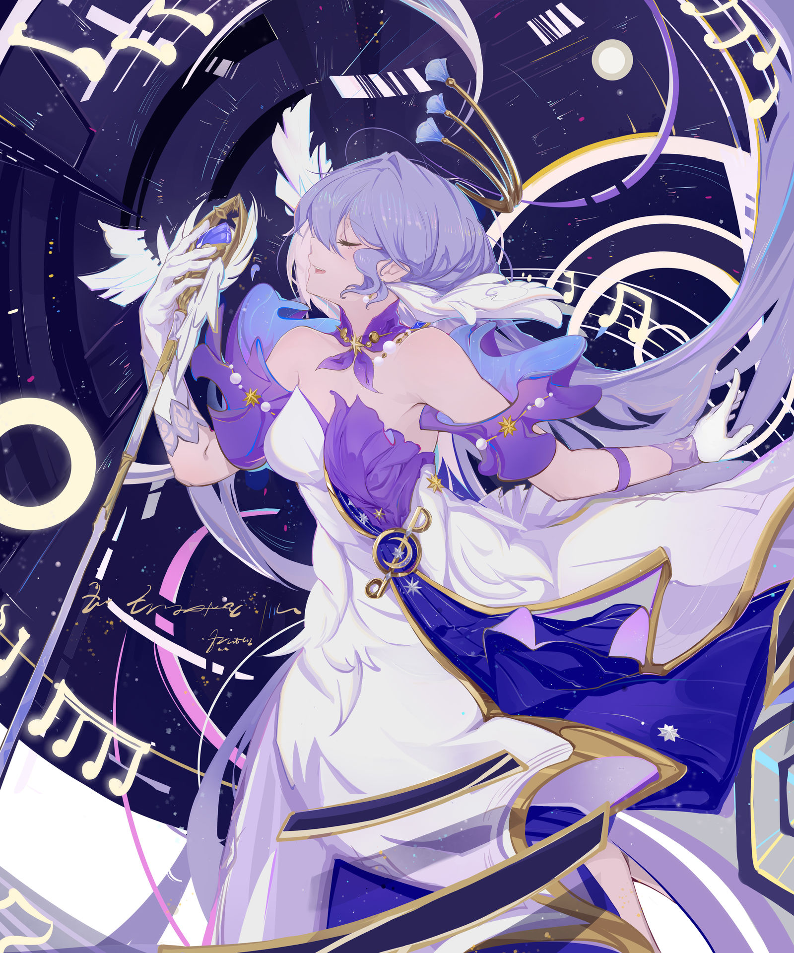 知时光更替 闻蓝鸟花语