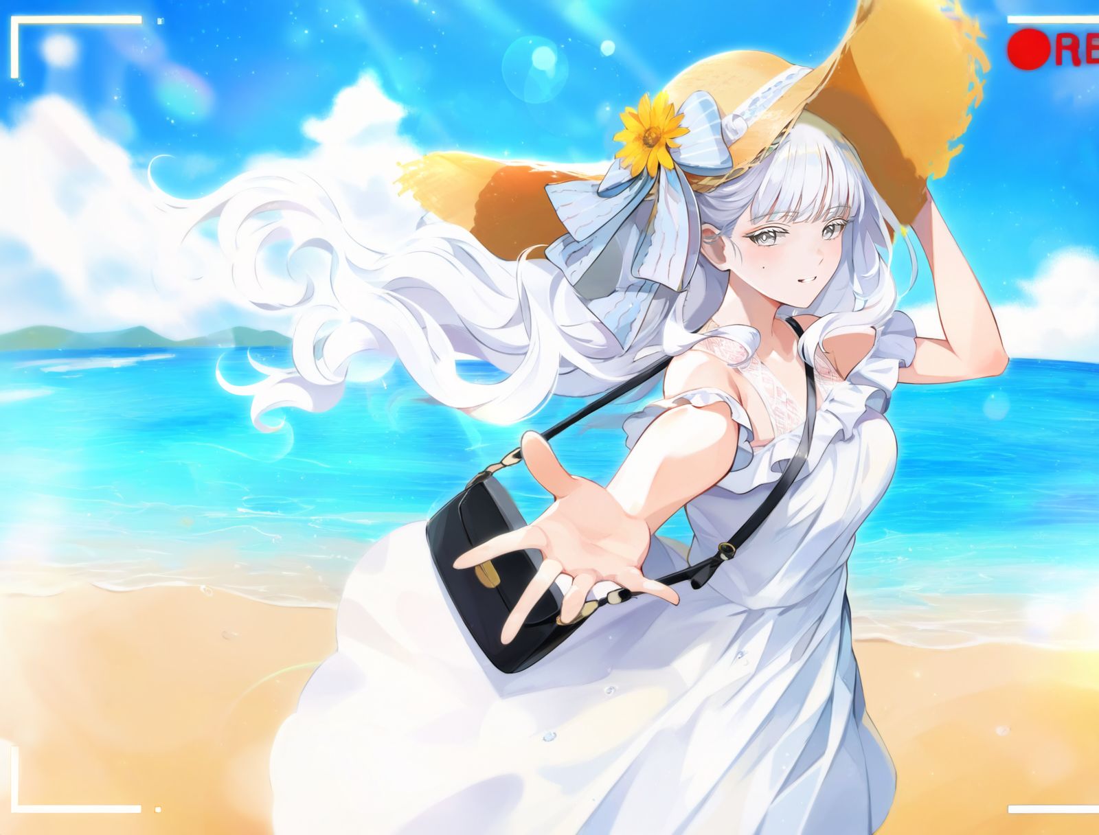 今汐-夏日闲暇插画图片壁纸