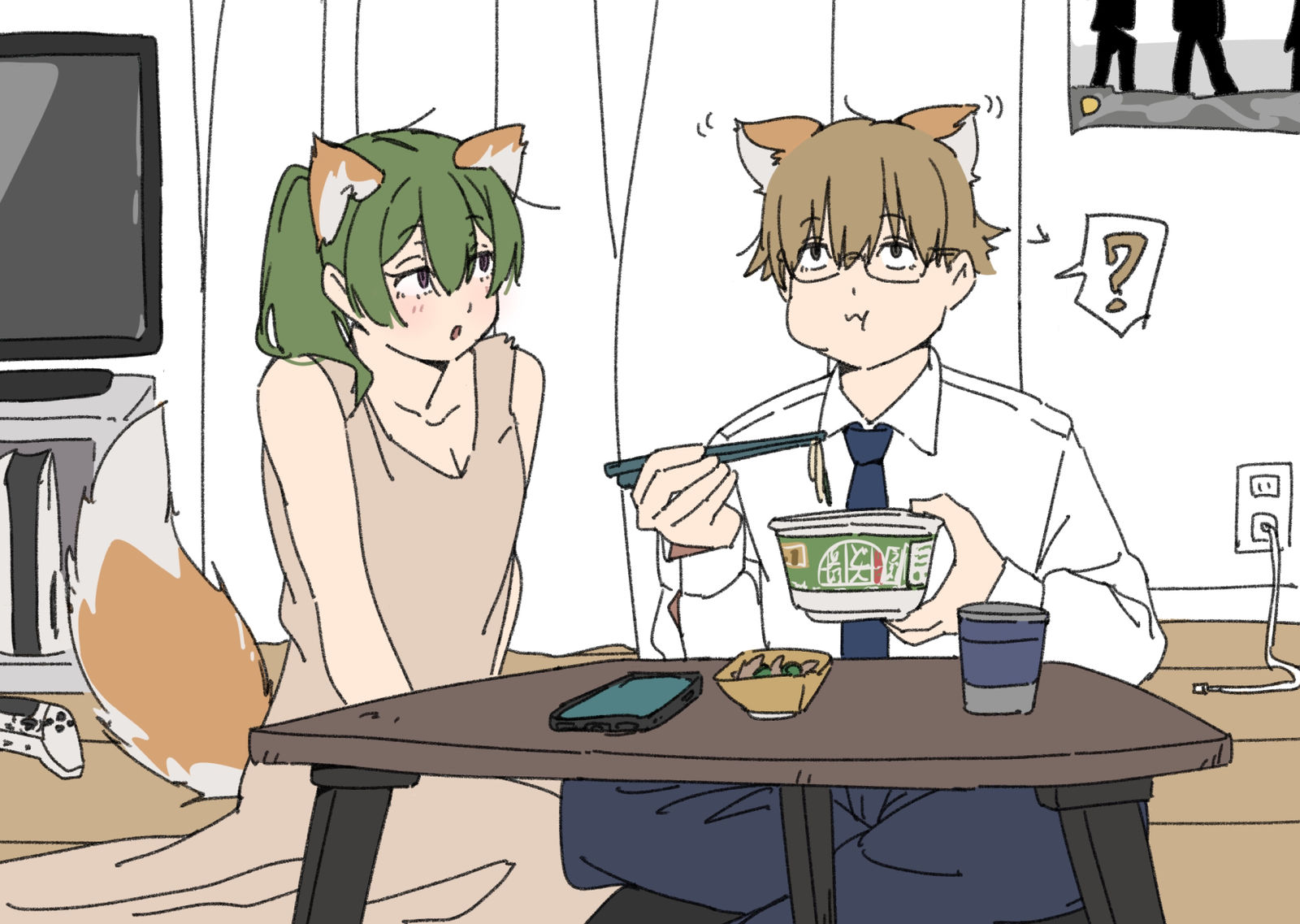 啊！长耳朵的插画图片壁纸