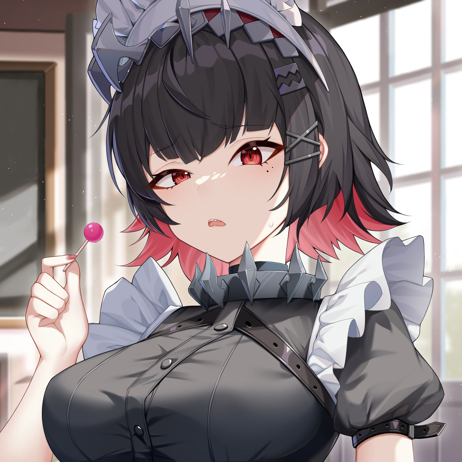 女仆小艾很不乐意为您服务插画图片壁纸