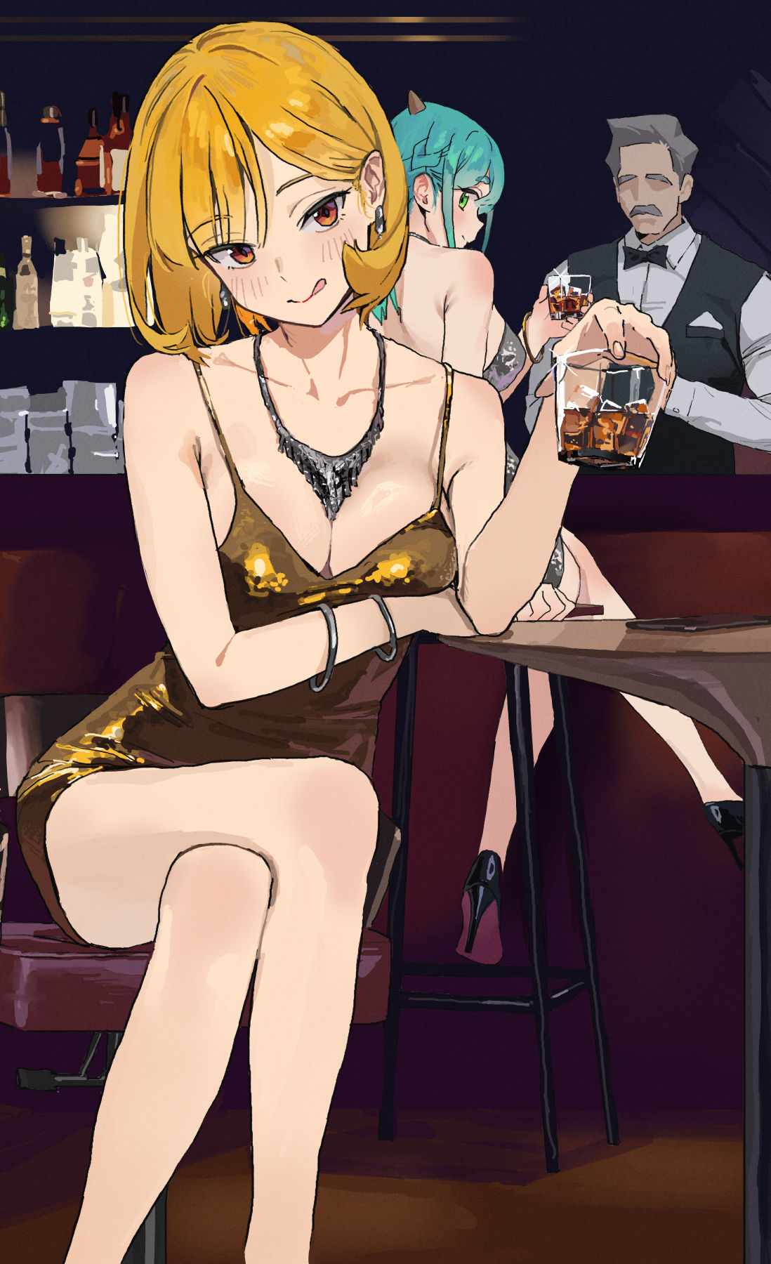Wanna grab a drink?插画图片壁纸