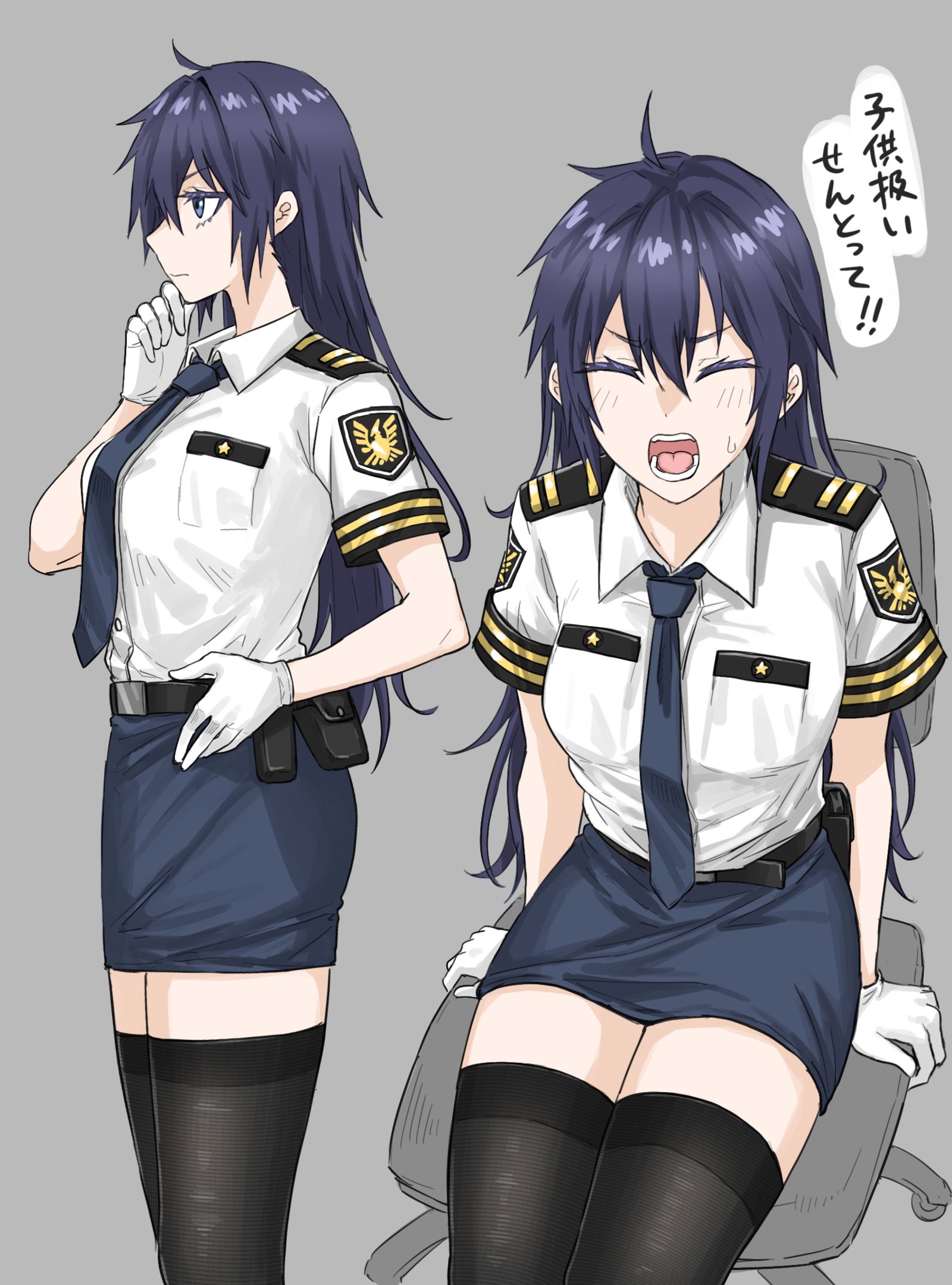 女警插画图片壁纸
